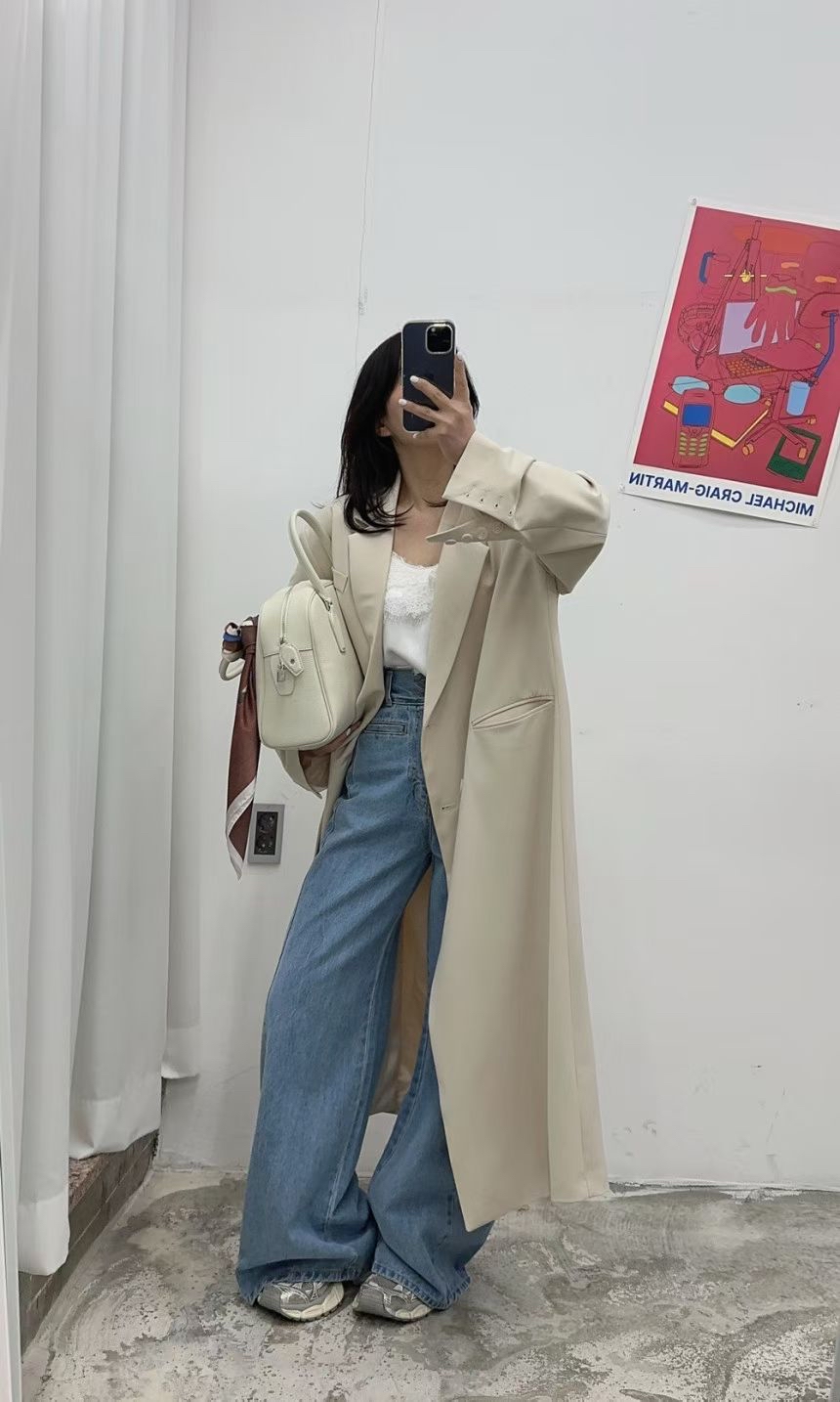 C19 前袋牛仔闊褲