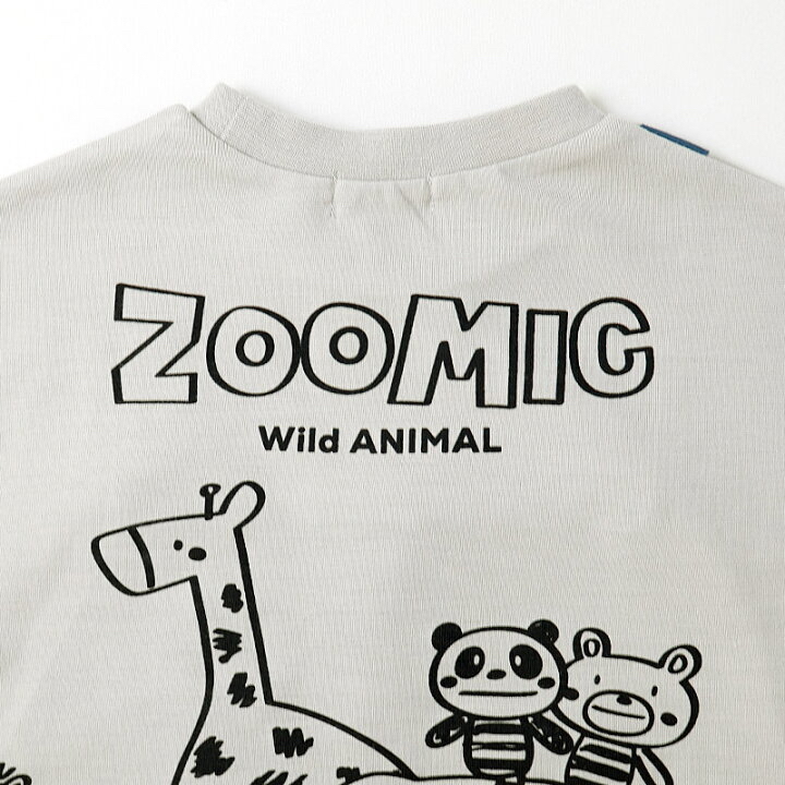 🇯🇵預訂 日本直送🇯🇵Zoomic兩色動物口袋前後印花吊帶短袖T恤