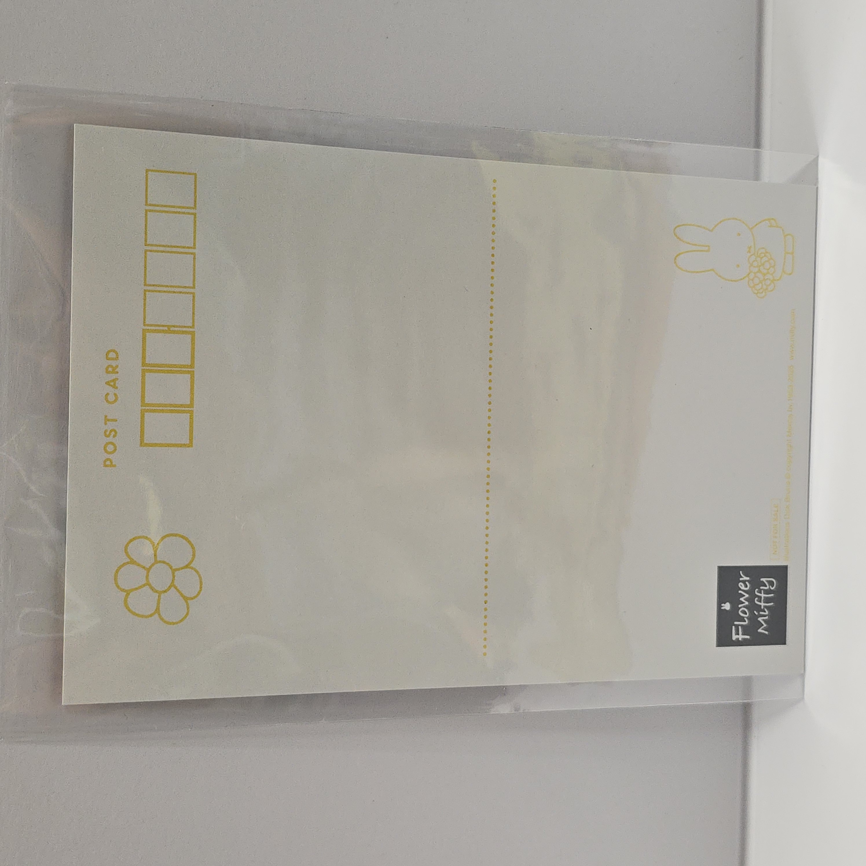 miffy flower postcard YW 