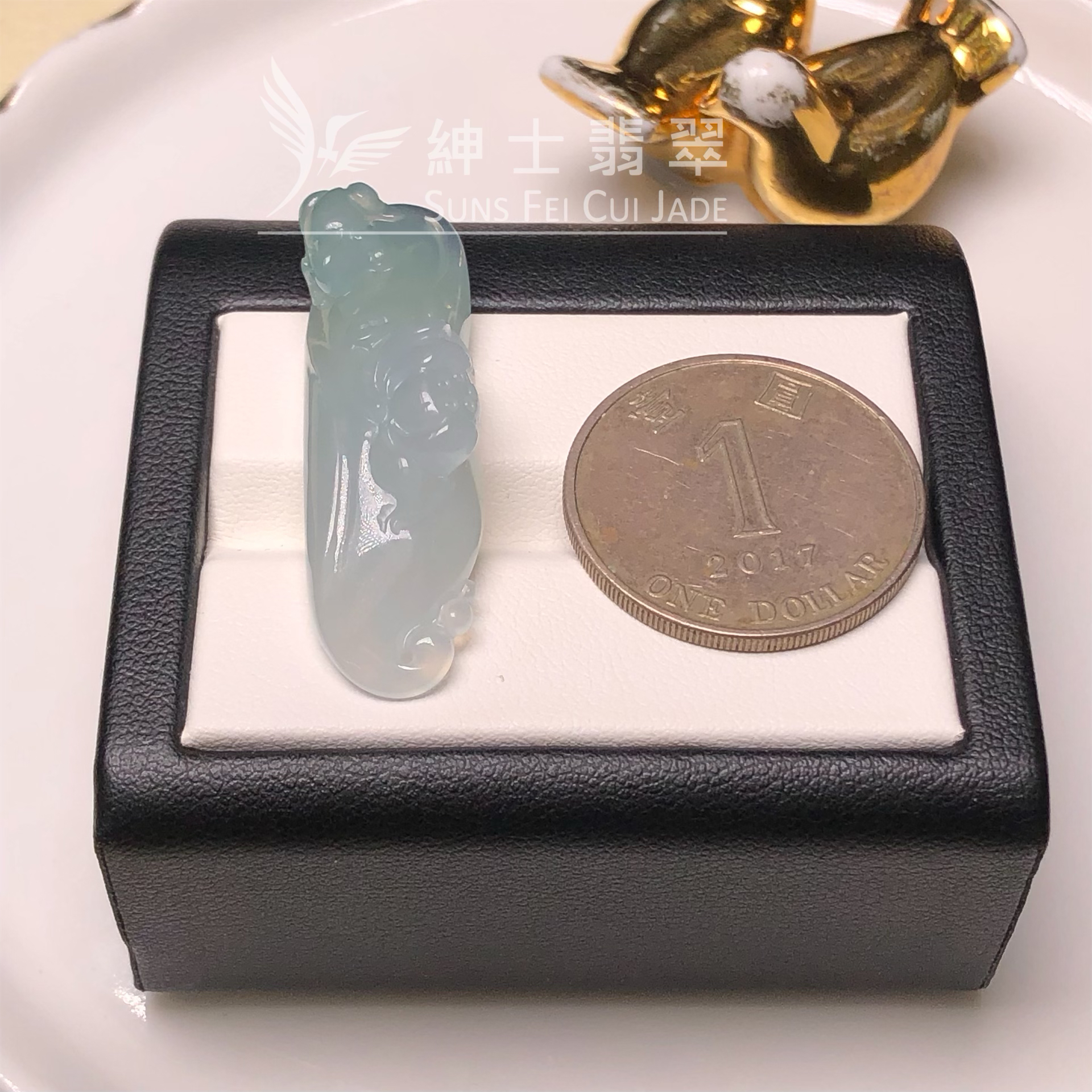 YK00164 糯冰蓮花吊墜 