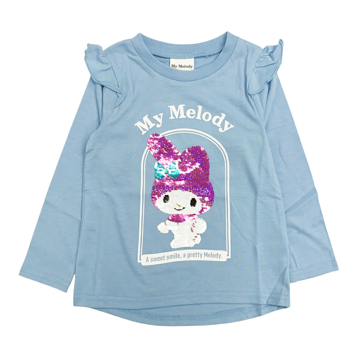 🆕【⭐訂購⭐】 🇯🇵日本直送 🌀#Sanrio 荷葉邊閃閃珠片長袖 tee［6款選］ 🌀[PLIA-0058] [261009]