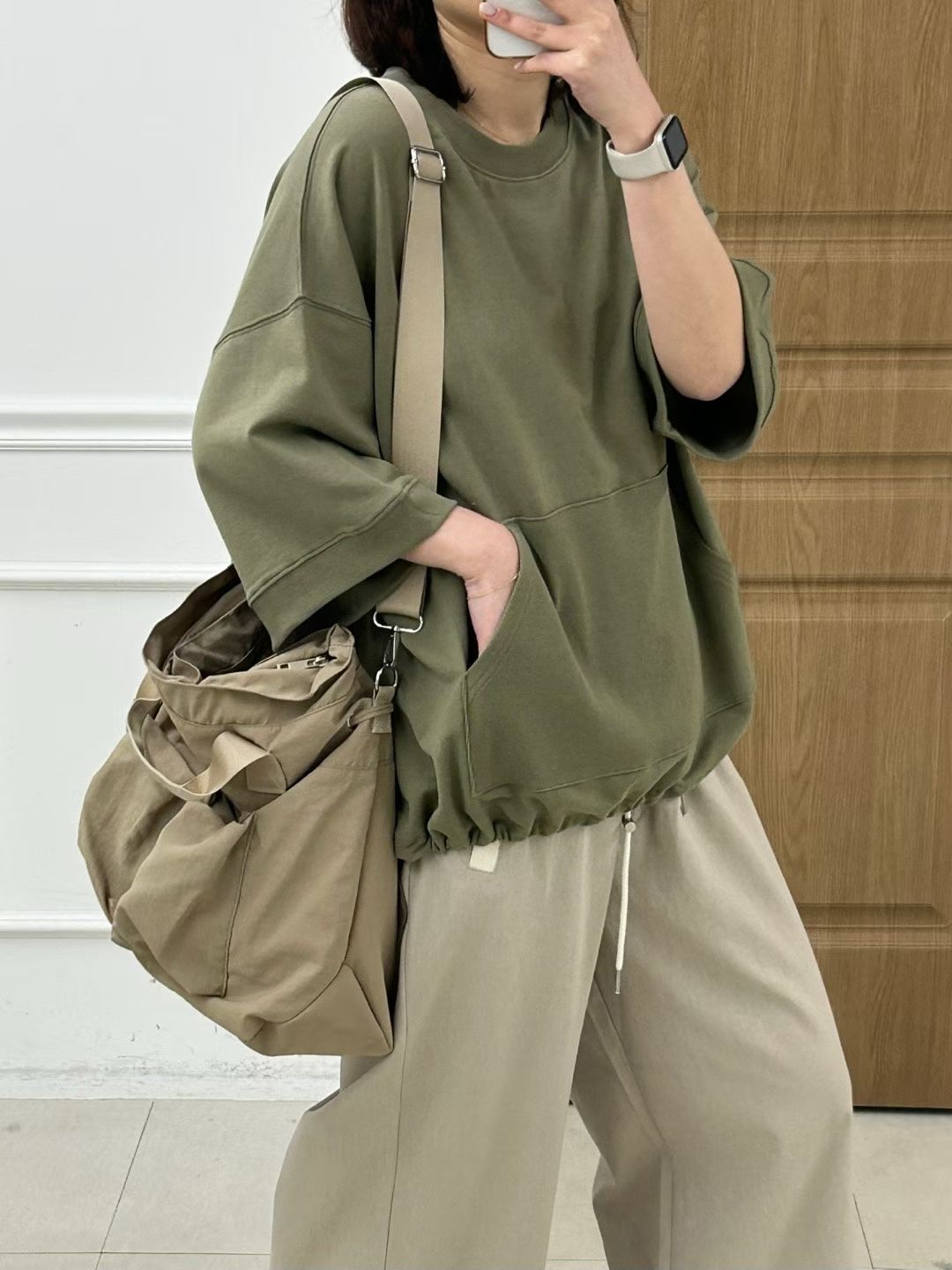 KI OY 外插袋中袖top