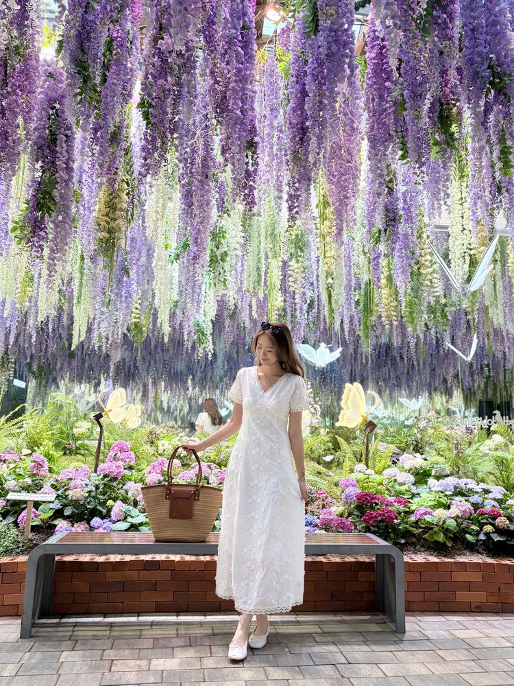 Aurelie Embroidered Dress (White)