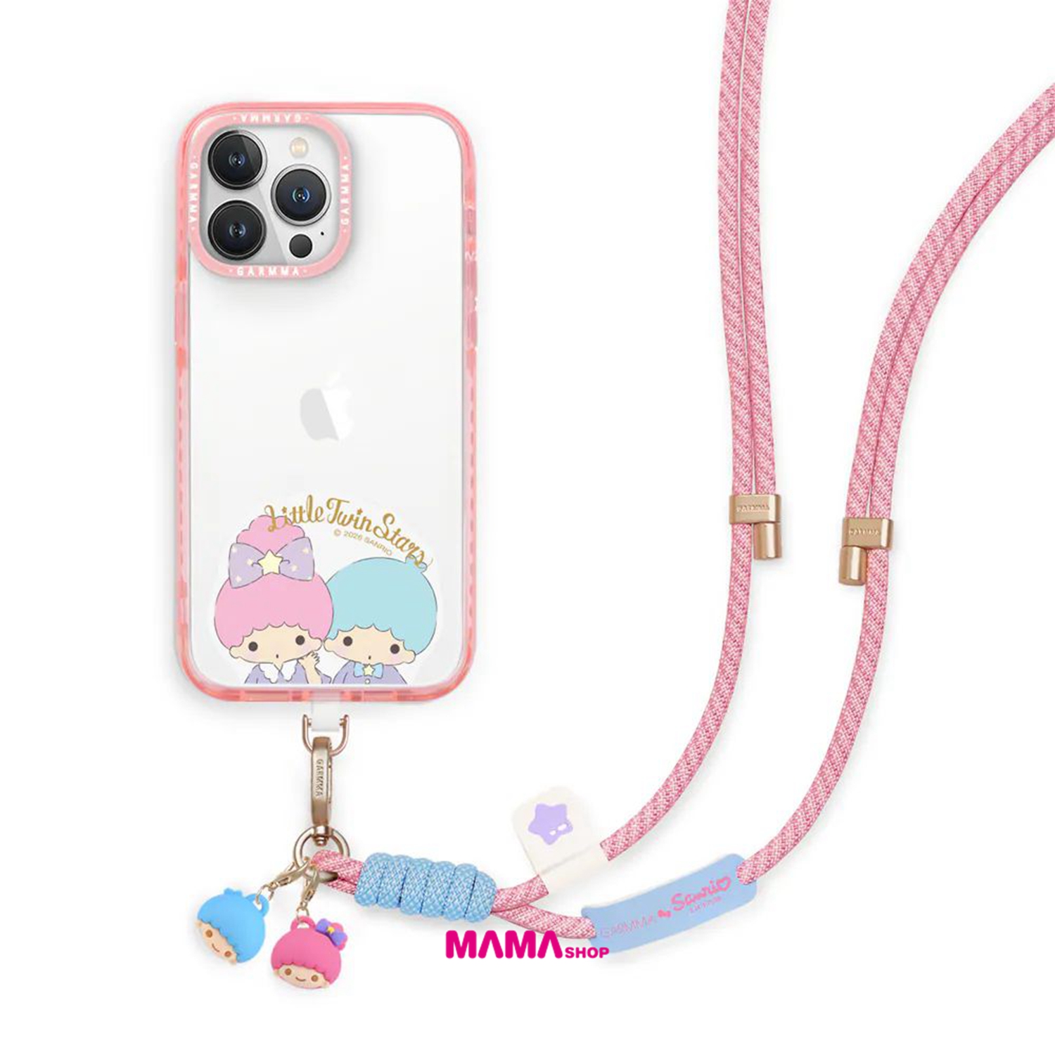 台灣直送Sanrio 公仔吊飾手機長背帶--結繩系列