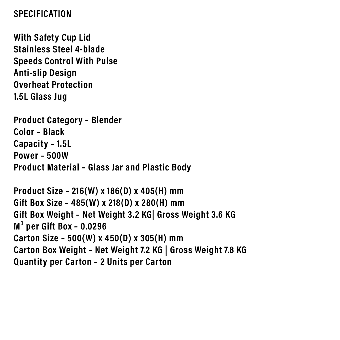 Faber 1.5L Retro Blender FBG G1512