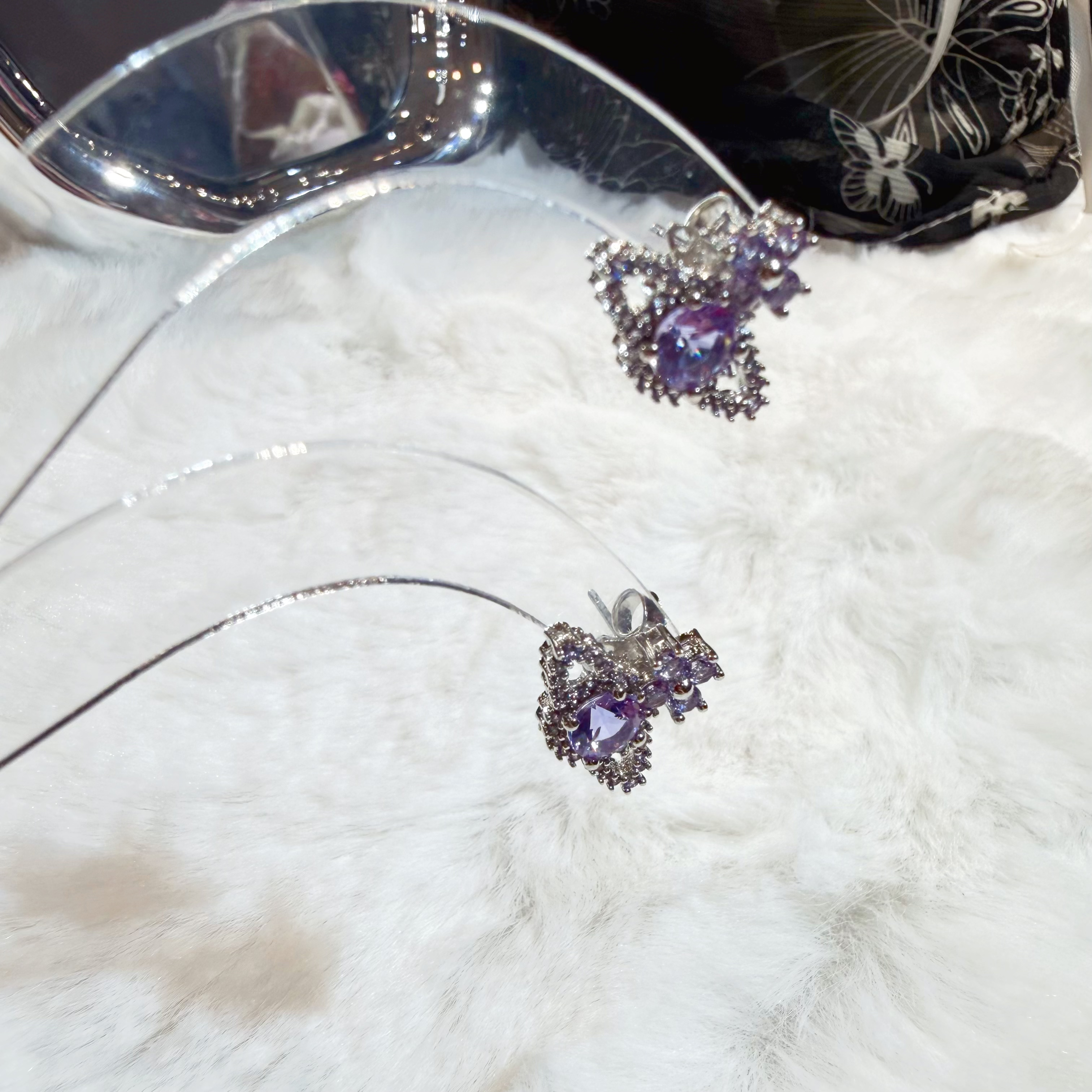 VW Valentina earrings purple/s