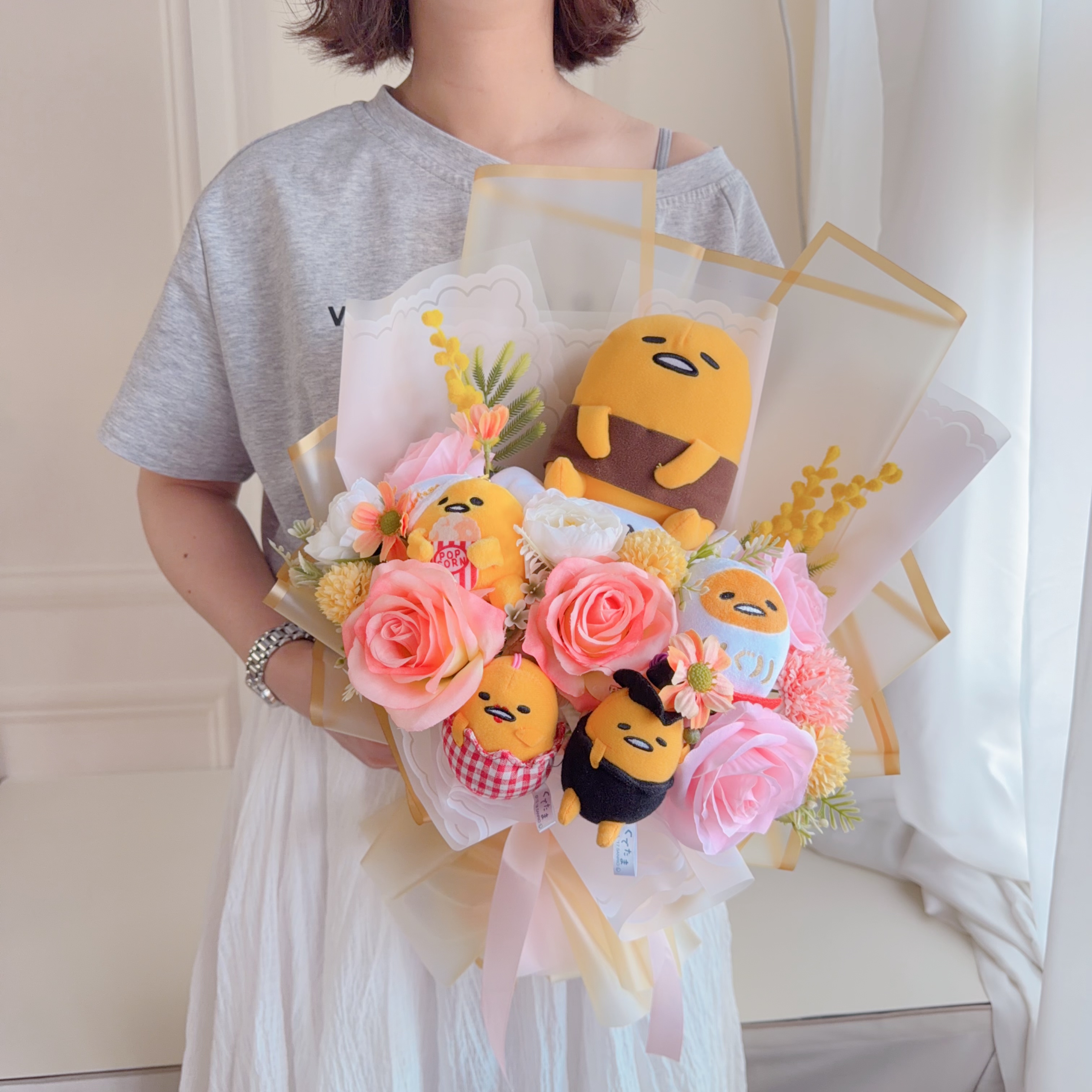 (現貨）蛋黃哥公仔花