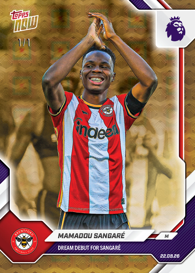 Mamadou Sangare - 2026/27 Premier League Topps NOW® #2 紀念卡【團購】