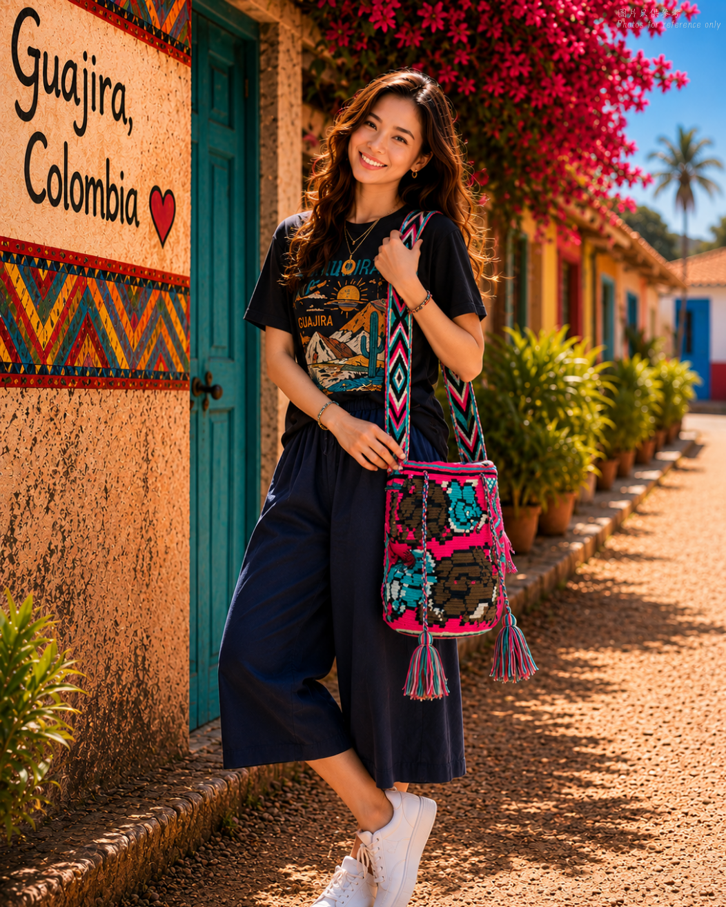 【背得起嘅藝術品】哥倫比亞正宗 Wayuu Mochila 手工民族編織袋  [預計 : 6月中至尾發貨] (PO-WY-PNKBRN-F05)