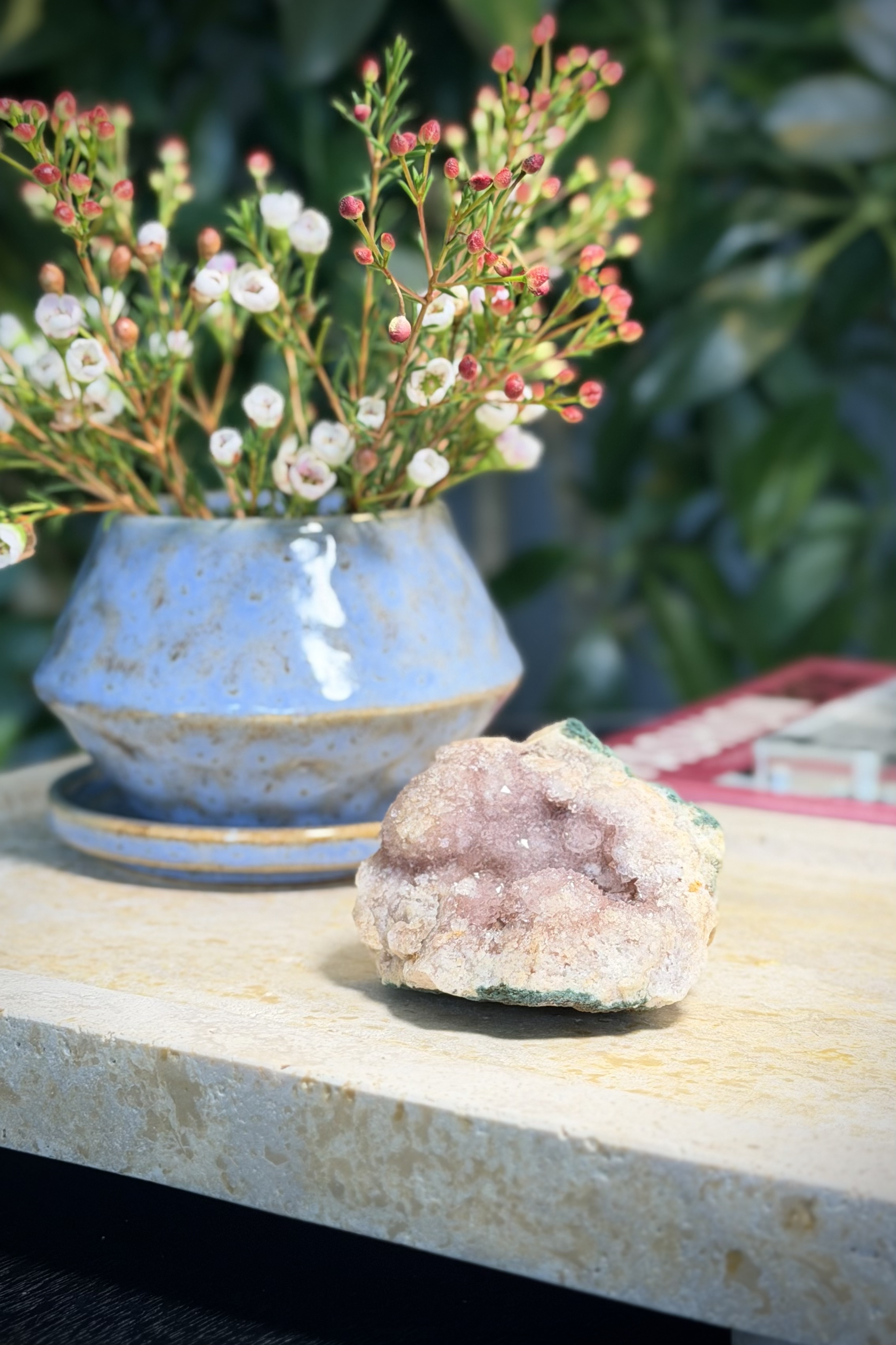 ༒6cm Pink Amethyst Geode༒ PA.7050H3mG13J-RA22*3NF