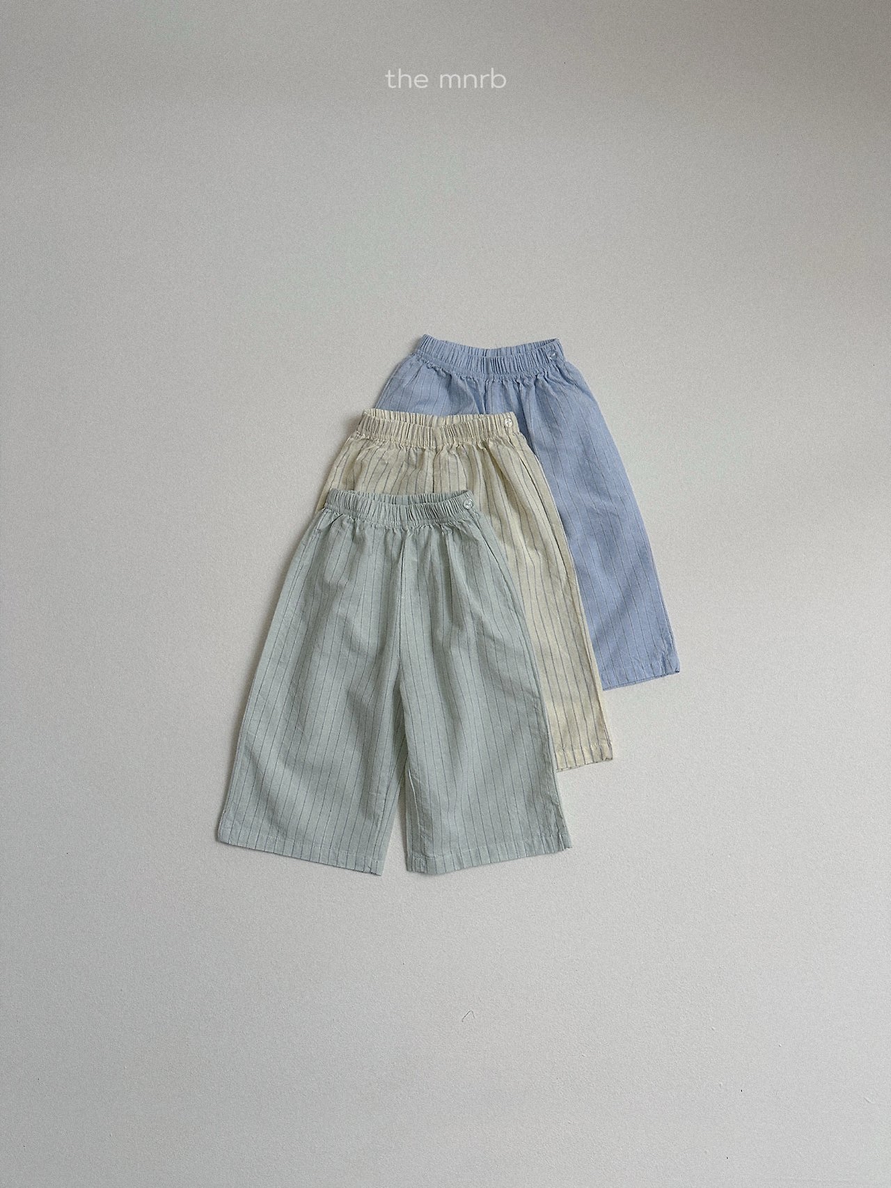 Minirobe | stripe pants (Mint/Blue)