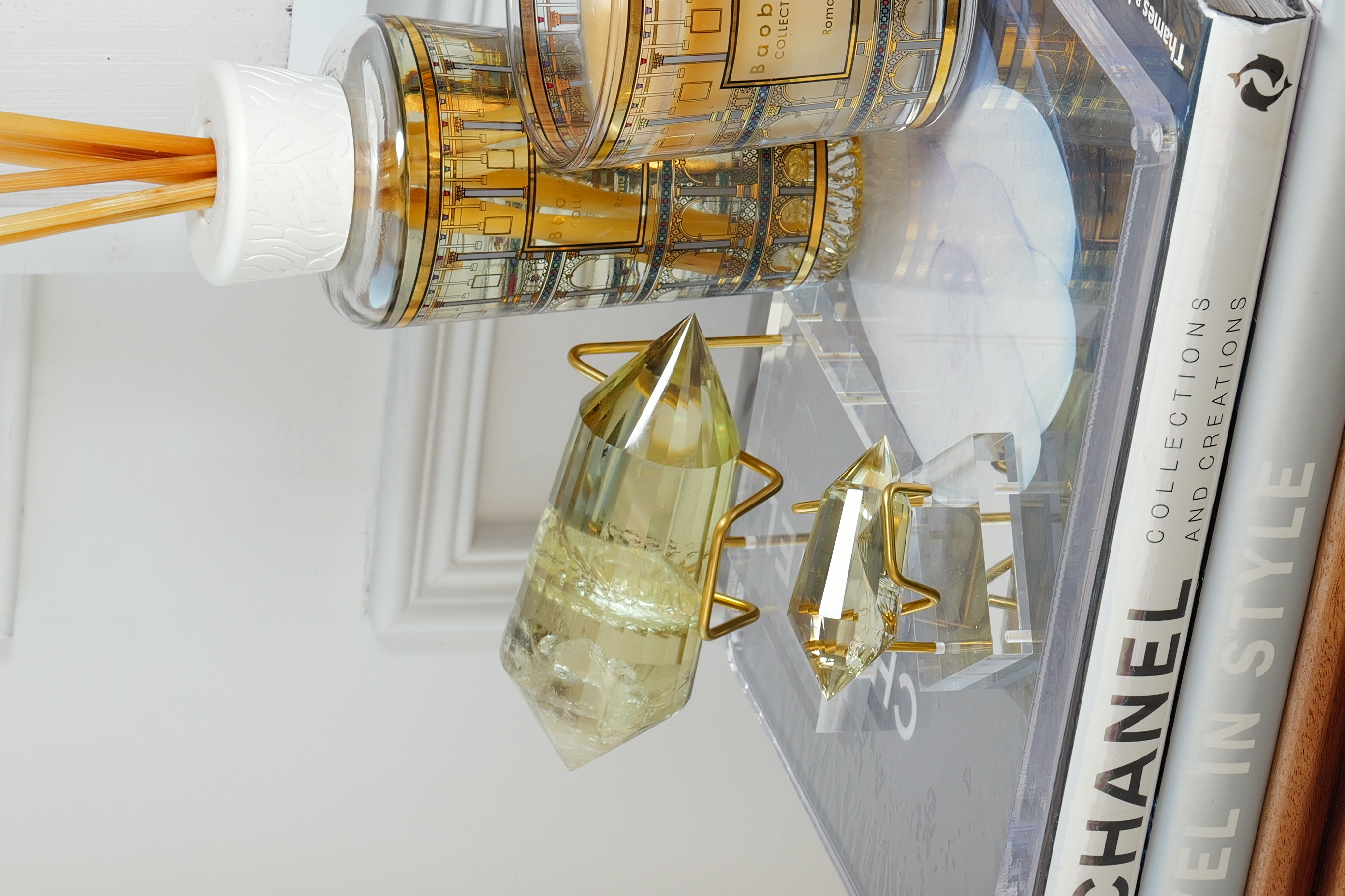  ༒6.2cm 黃晶沃格爾雙尖༒ VC.1155CF6GA5-RB15*5NF