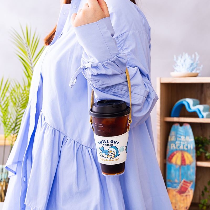 🌸 【預訂】Drink Holder - Mofusand Board Shark