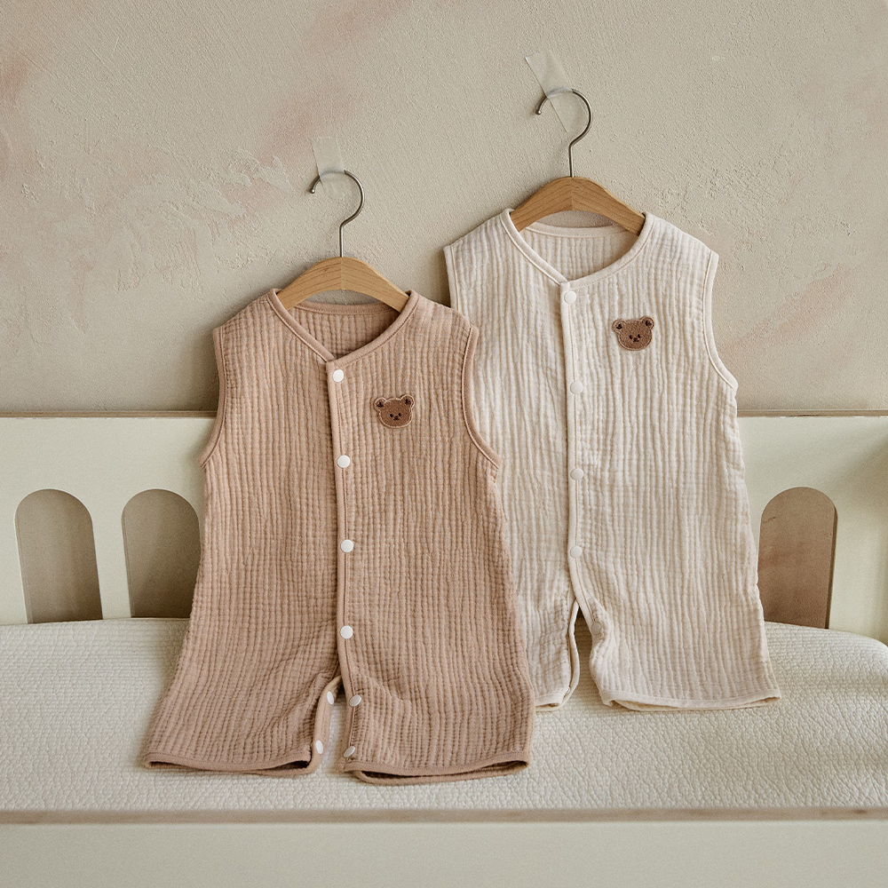 DOTTODOT 七彩棉花糖系列-3重棉紗自由伸展連體睡袋