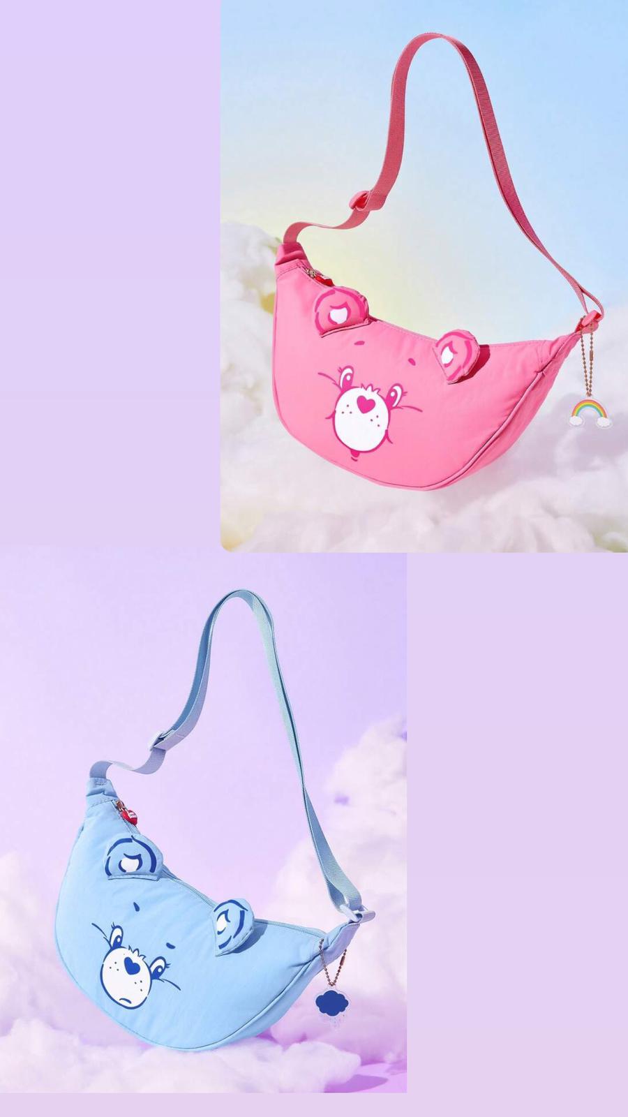卡通熊造型斜挎包