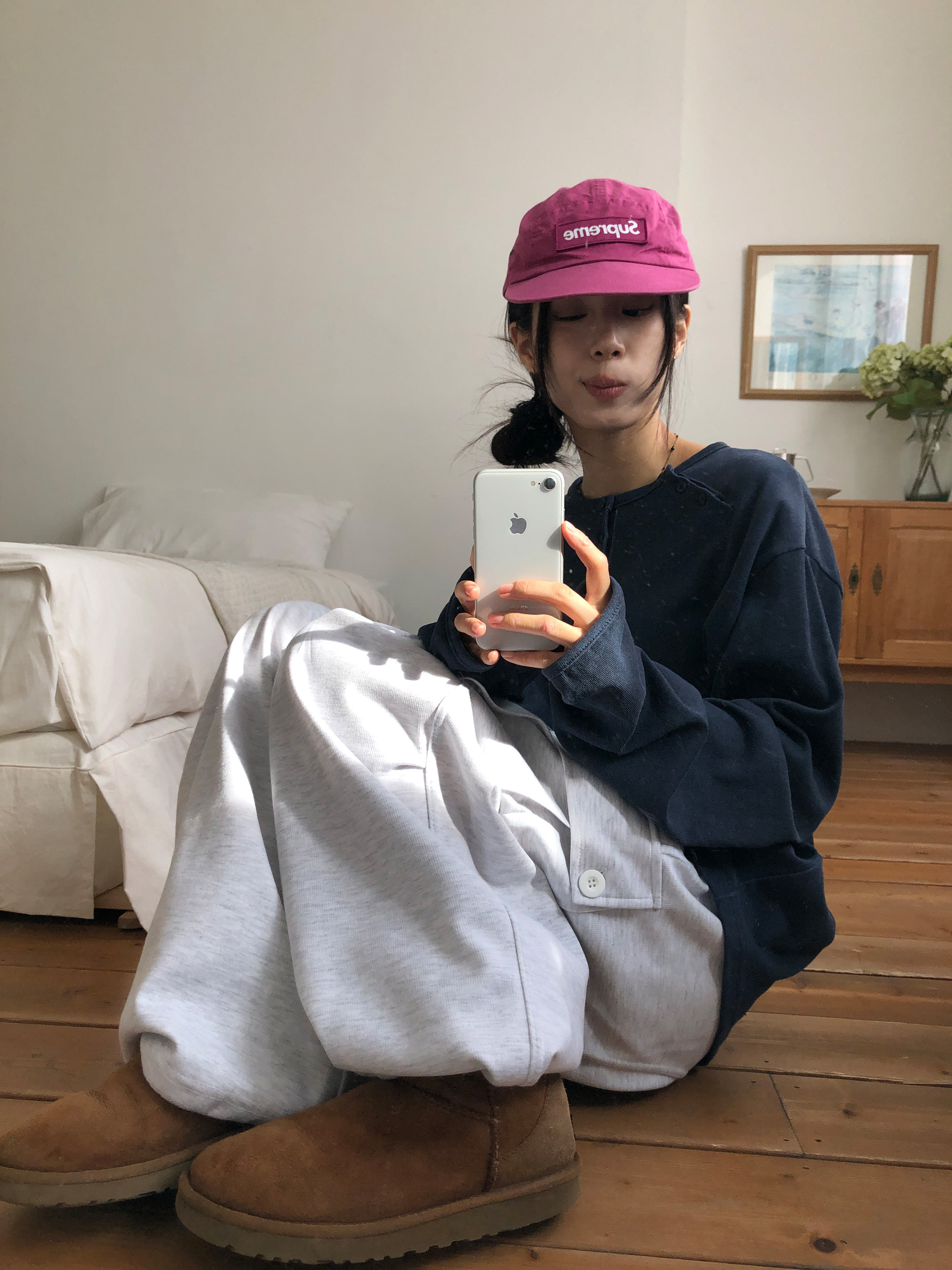 Asymmetric Button Long Sleeve