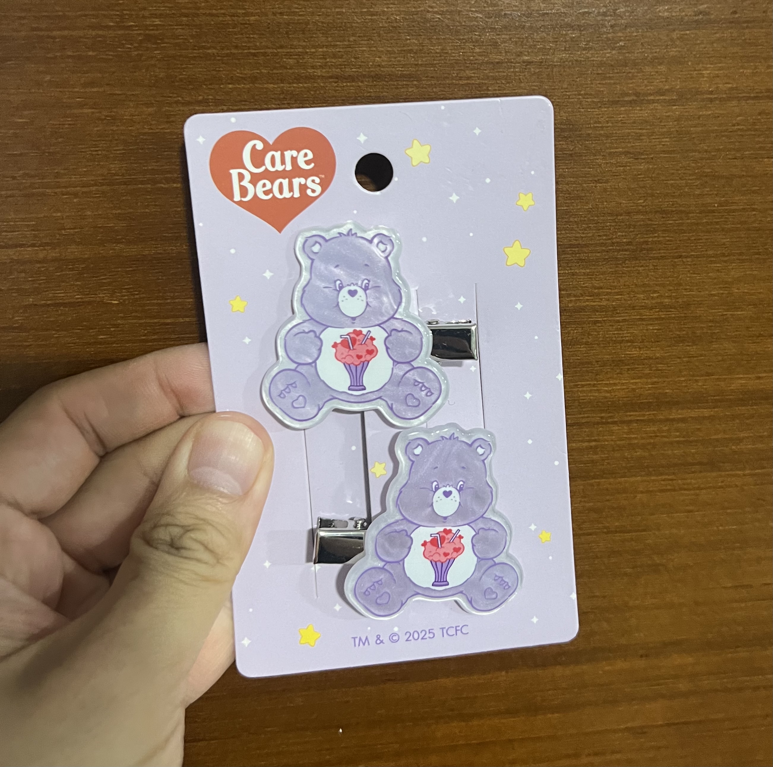 💟現貨💟🇨🇷泰國CARE BEARS 髮夾-紫色