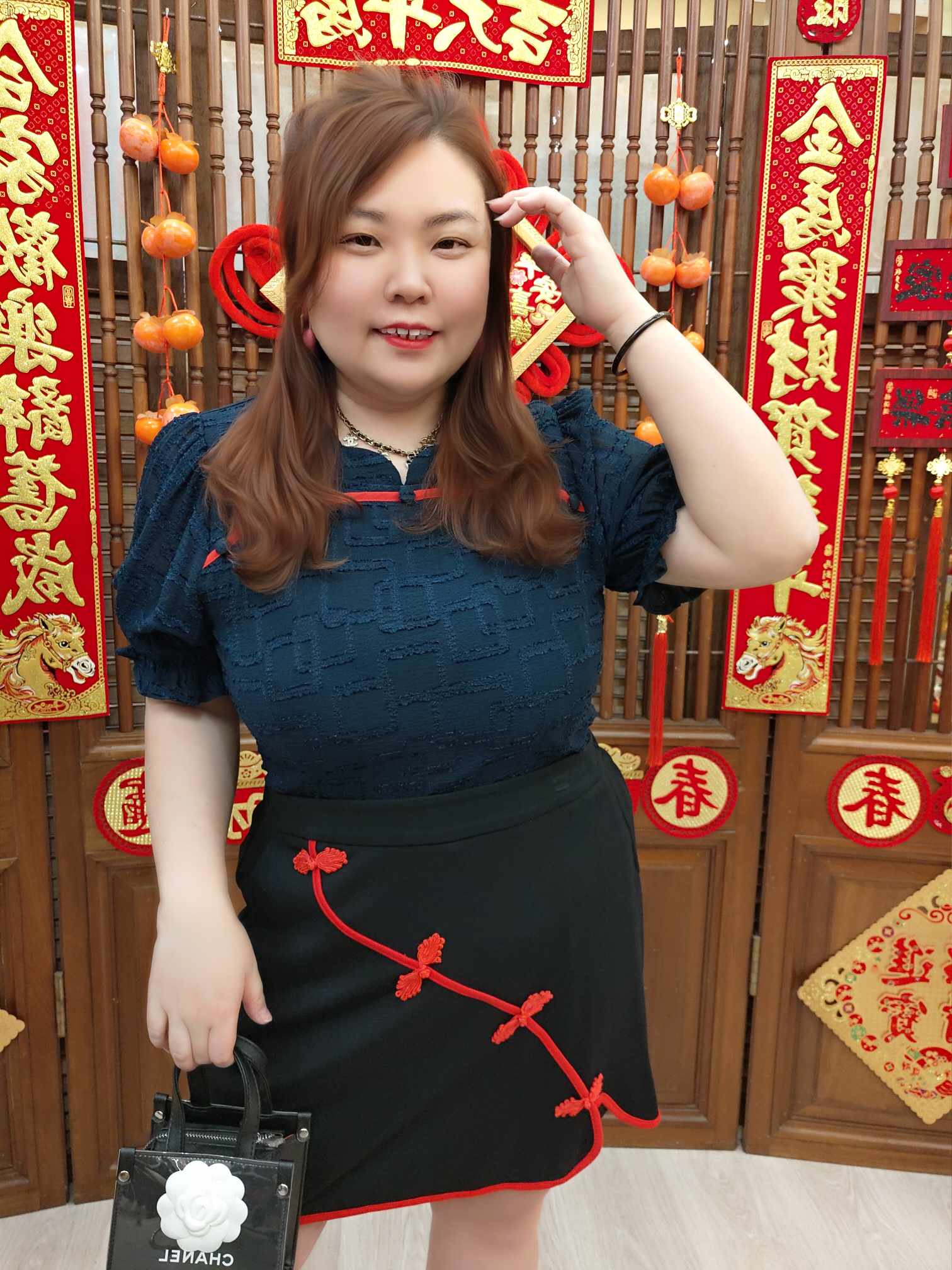 NJH02 BE#281953 顶级面料中式裤裙套装