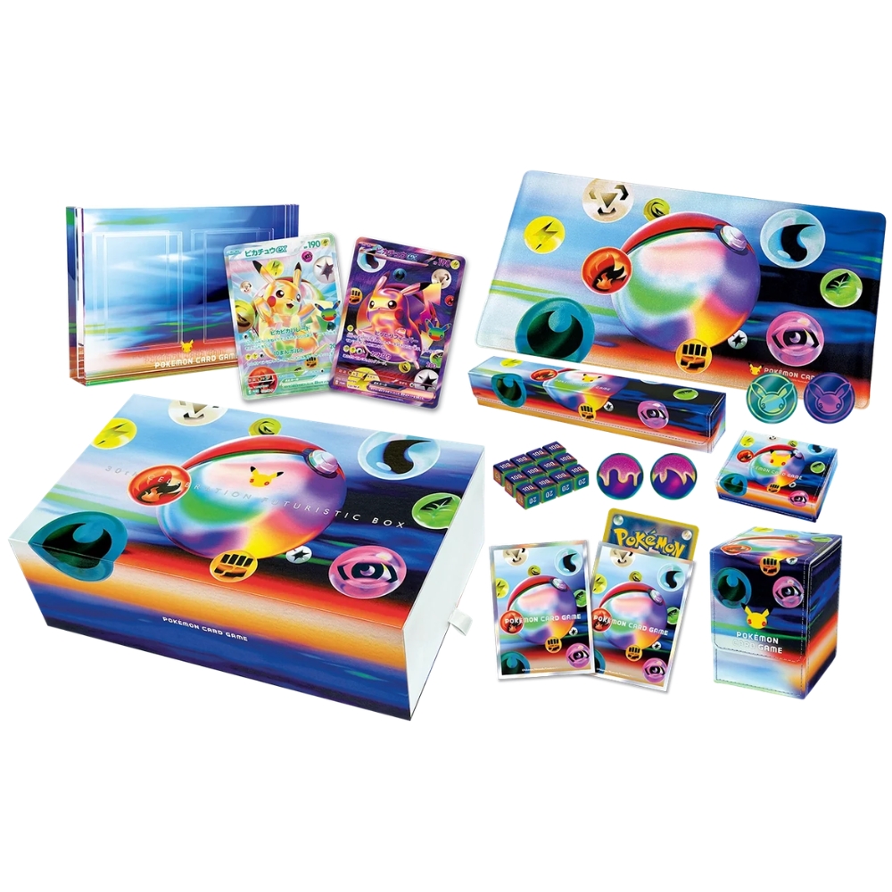 門市現貨｜Pokemon寶可夢 - 日版 PTCG MEGA 30th CELEBRATION Futuristic Box Japanese 30週年寶可夢比卡超禮盒