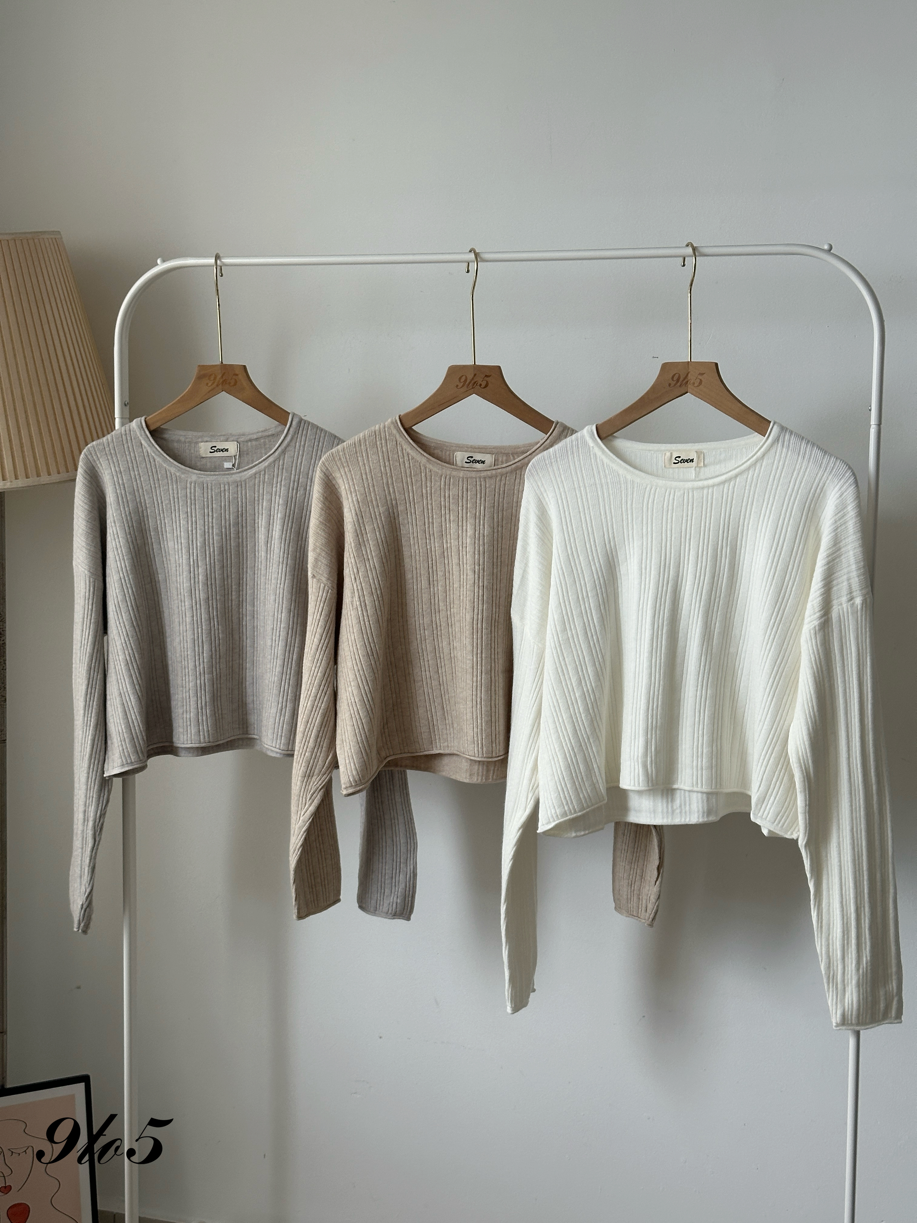 T4130 Long Sleeve Knit Top - 6 Colors 