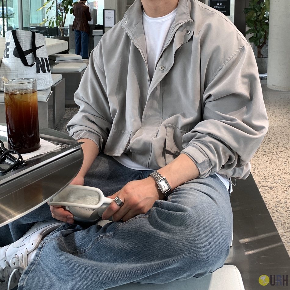 【100%保證韓國直送】洗水質感輕盈寬鬆機能立領軍事夾克 🧥 [3 color] RL114818