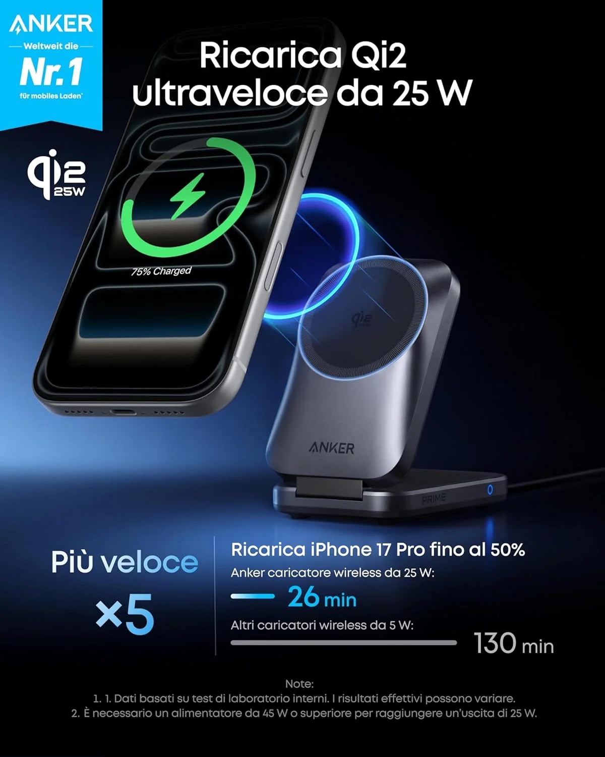 Anker Prime 3 合 1 磁吸折疊式無線充電座