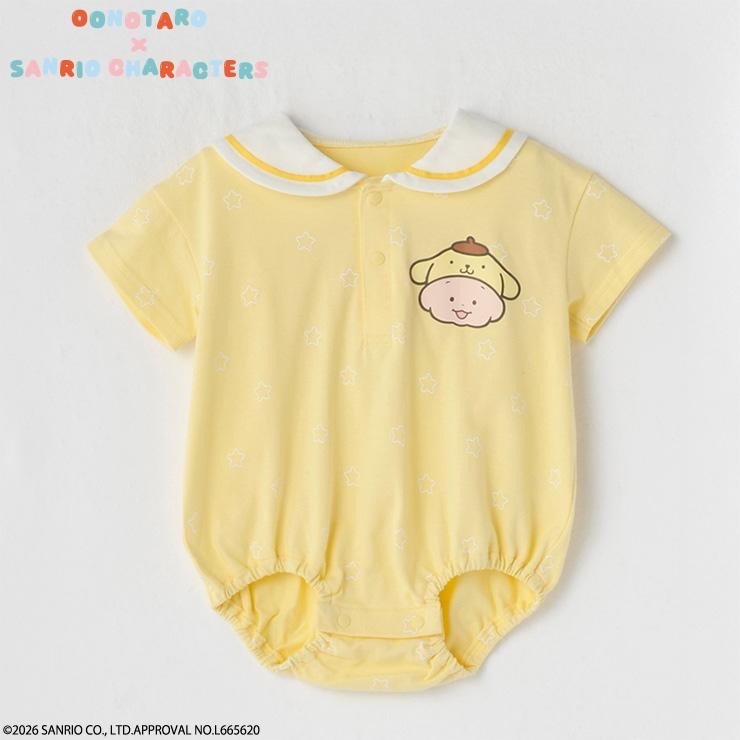 🇯🇵限量預訂 日本直送🇯🇵Oonotaro x Sanrio 布甸狗人物印花翻領短袖包屁衣
