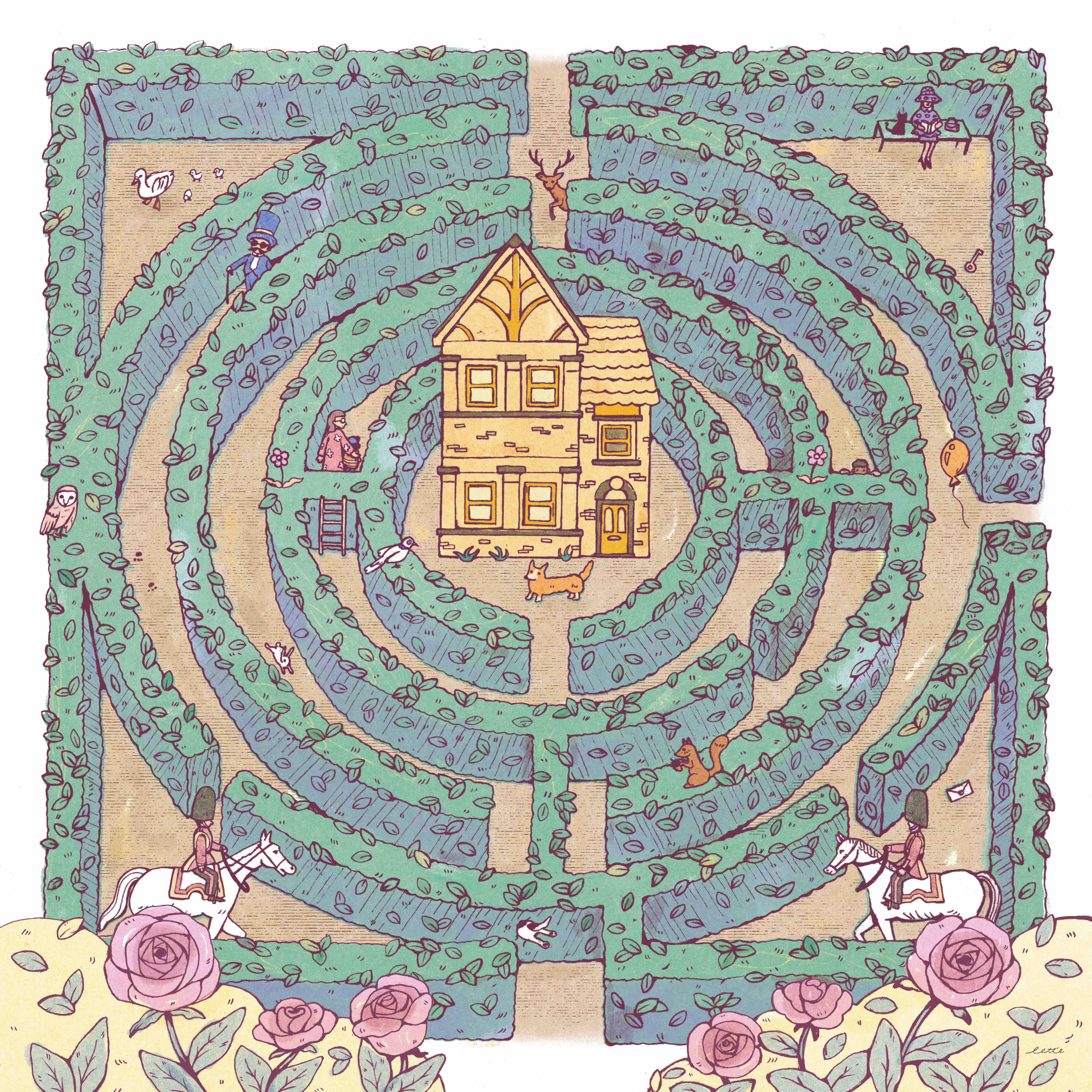 Lotte Siu - 50 x 50 ART PRINT Maze 迷宮