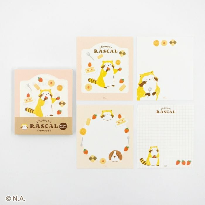 現貨｜IRODORI RASCAL 小浣熊 日本製 便條紙 Memo Notepad (甜品 LM391)