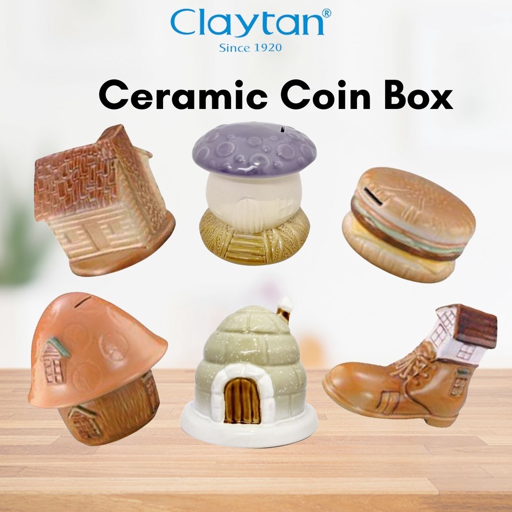 Claytan Coin Box - Cute House