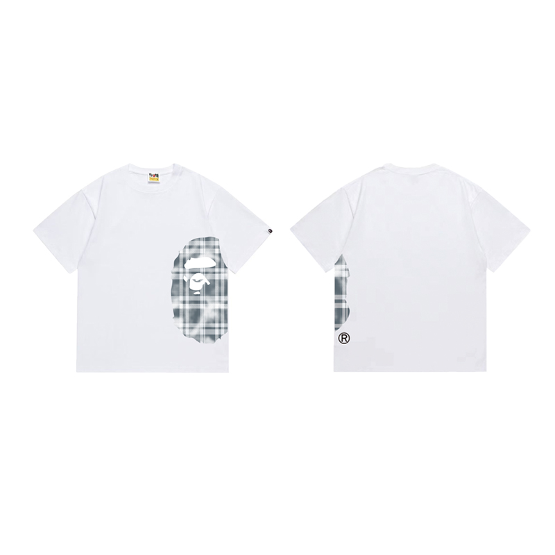 Bape Check Big Ape Head Tee