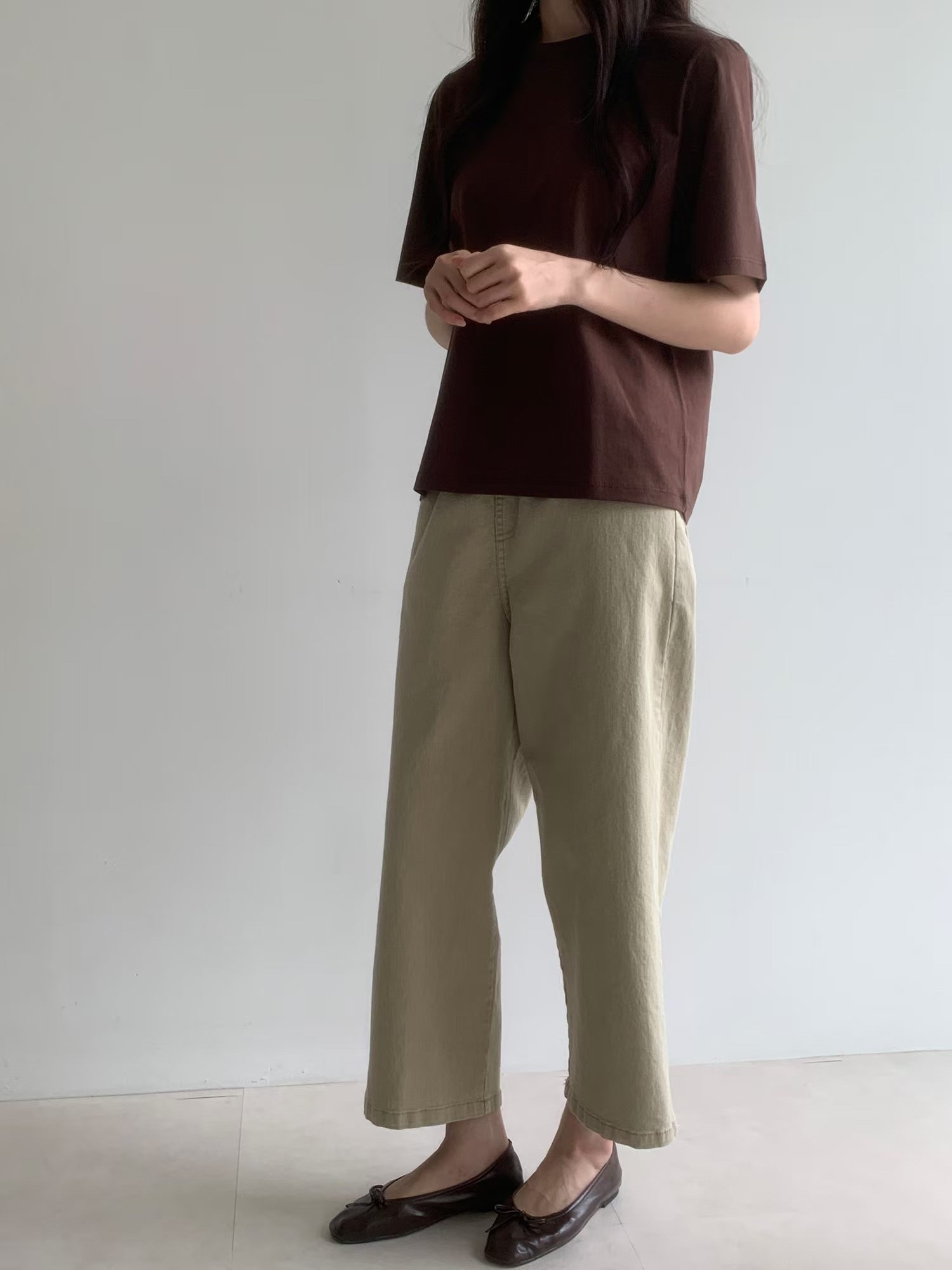 秋色簡約棉TEE 