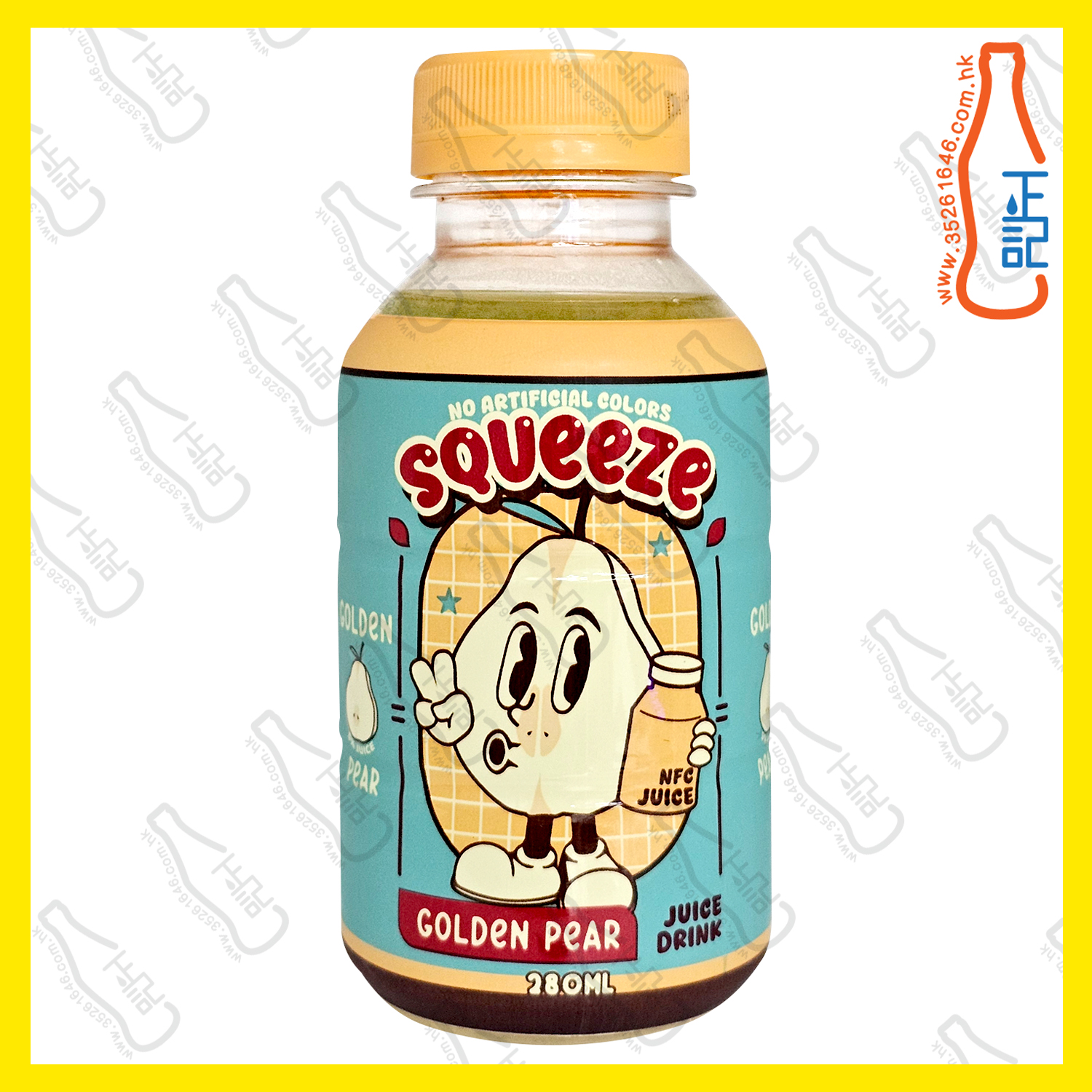 Squeeze Master  黃金梨汁 280ml x 24支 /箱