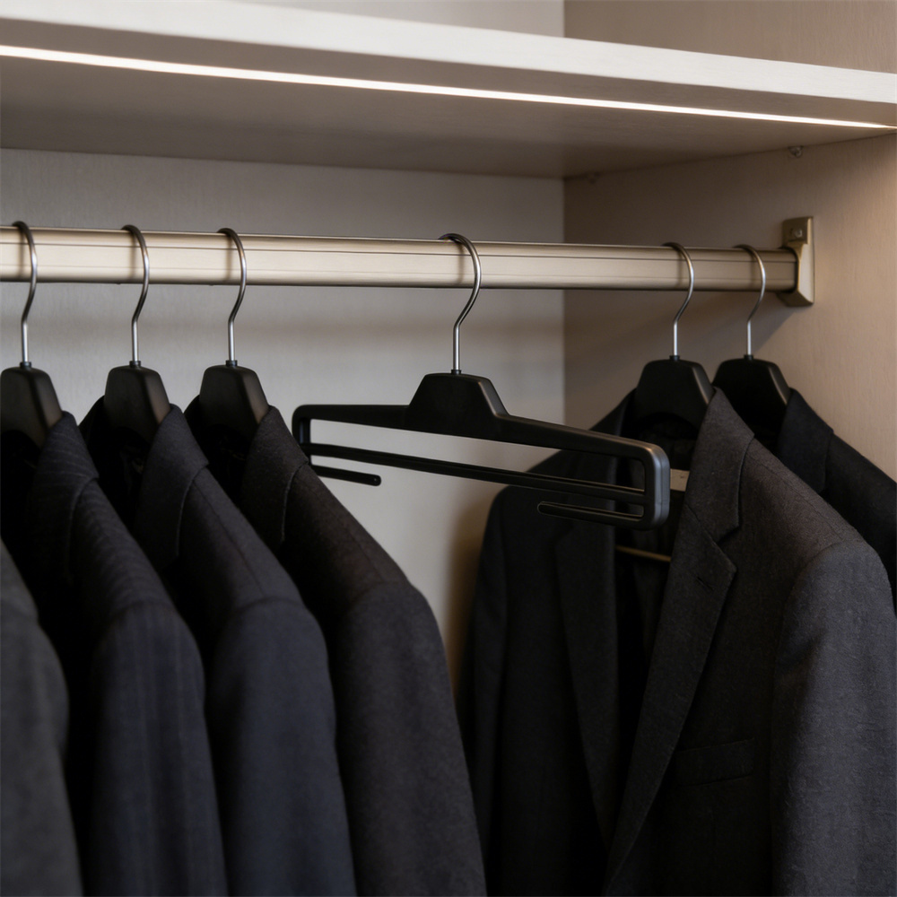 10x 多功能塑料褲架 黑色 36CM  UB0239