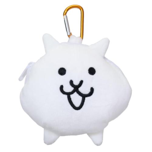 戰鬥貓登山扣毛絨拉鍊吉祥物 - 貓