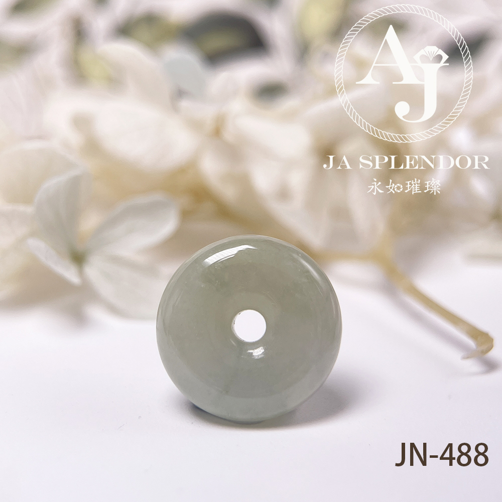 JN-477/483/488 天然翡翠A玉 冰潤雪梨黃小平安扣
