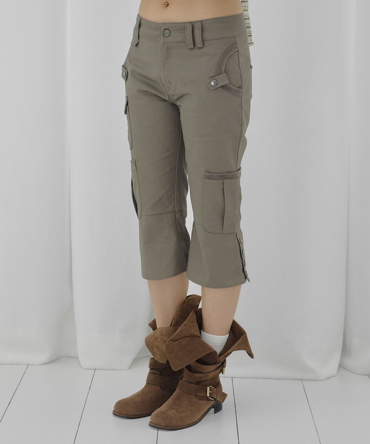 🇰🇷訂購｜FANCY CLUB 26SS｜Cargo Capri Pants 2色 