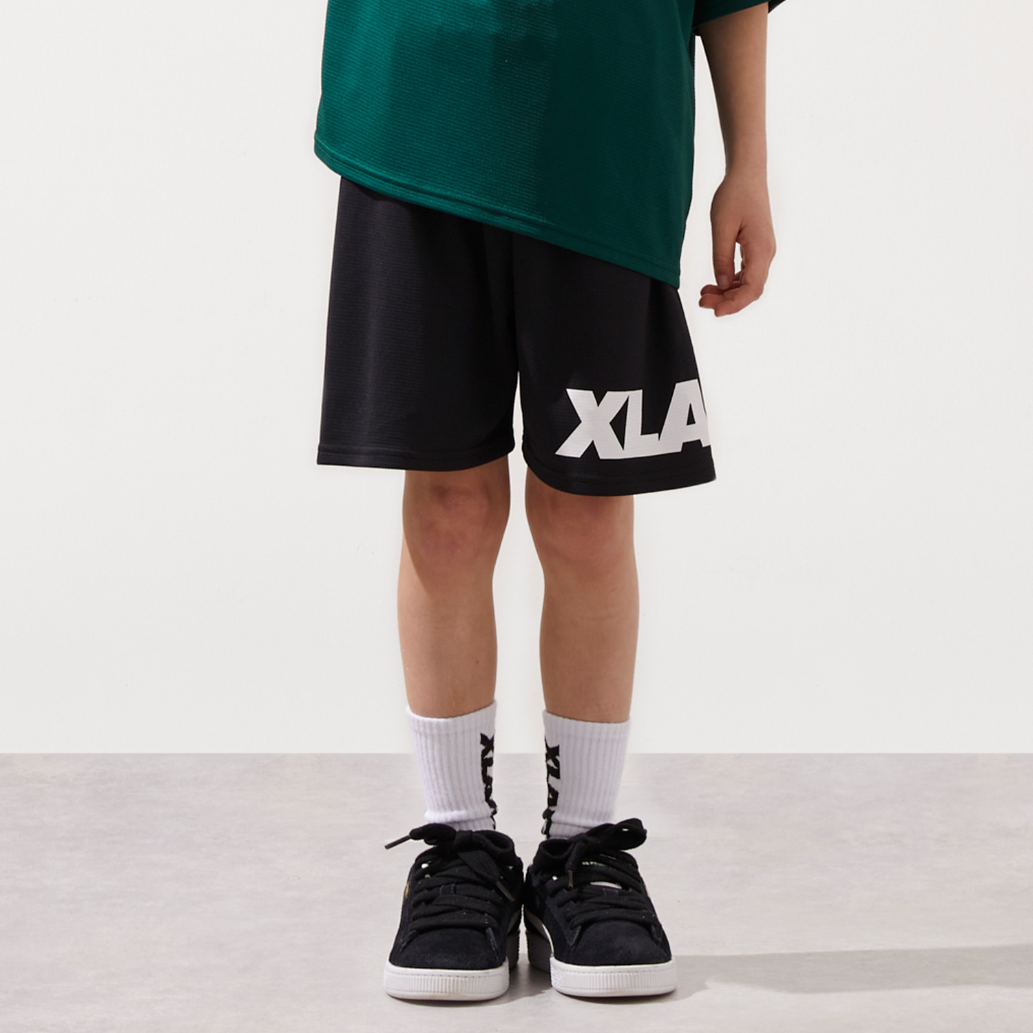 🆕【⭐訂購⭐】 🇯🇵日本直送🌀#XLARGE KIDS 吸濕排汗速乾 防UV 側邊Logo 短褲［3款選］🌀[ELEA-0055][260606]