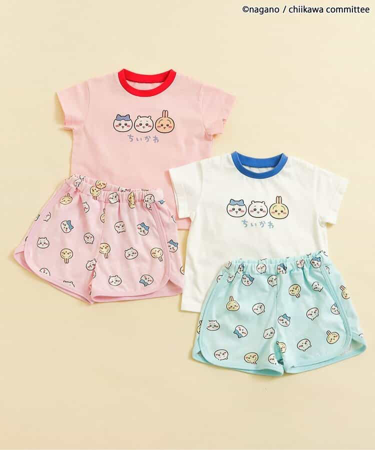 🇯🇵預訂 日本直送🇯🇵Apres les cours x Chiikawa系列兩色人物印花短袖家居服上下套裝