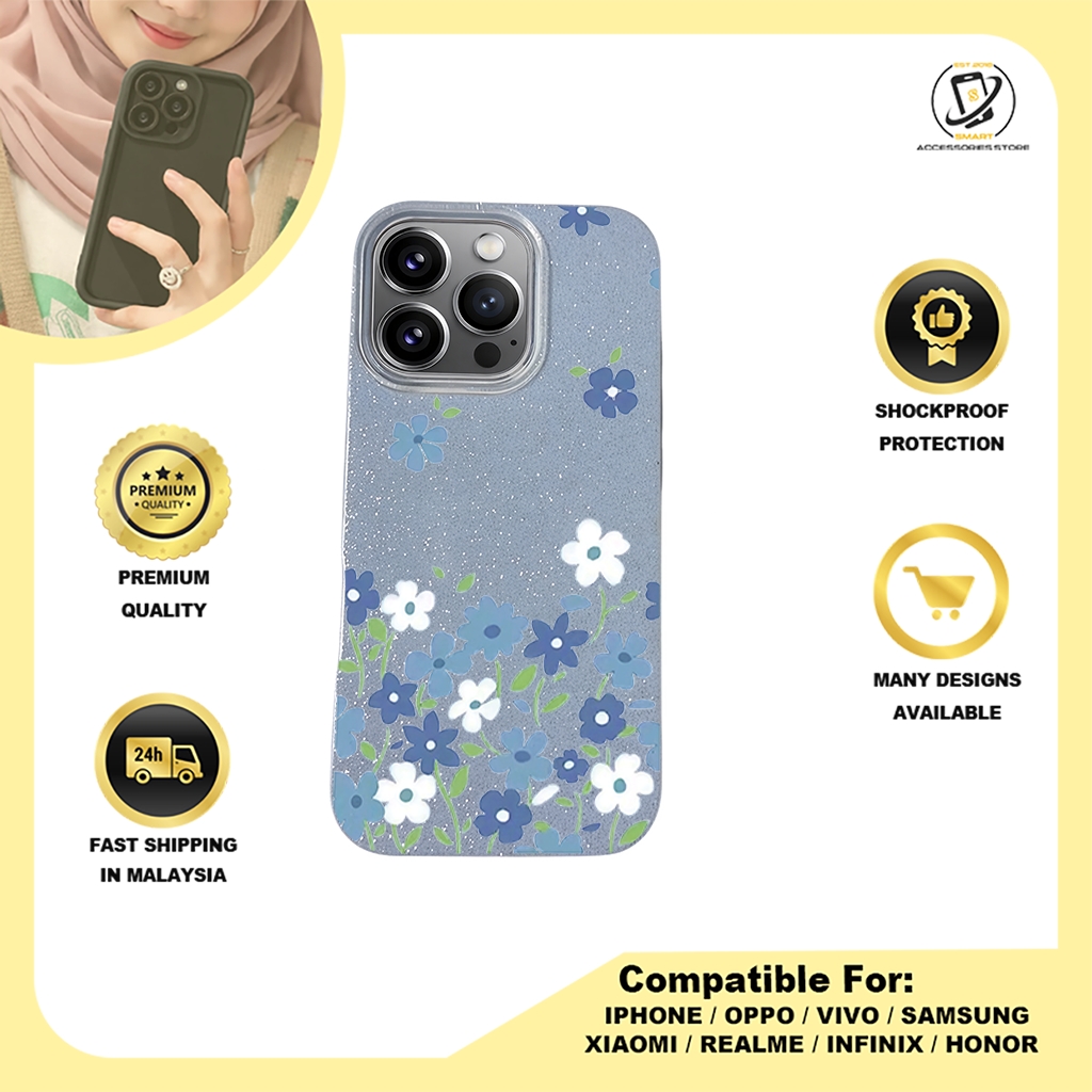 BLING CASE PHONE FOR IPHONE - DESIGN FLOWER C