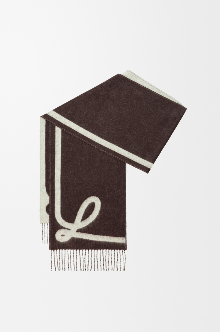 限時優惠✨新款🆕訂貨🍒Loewe 雙面Scarf in wool and cashmere 簡約logo 不浮誇，冬天斷貨~ Size 28x180cm
