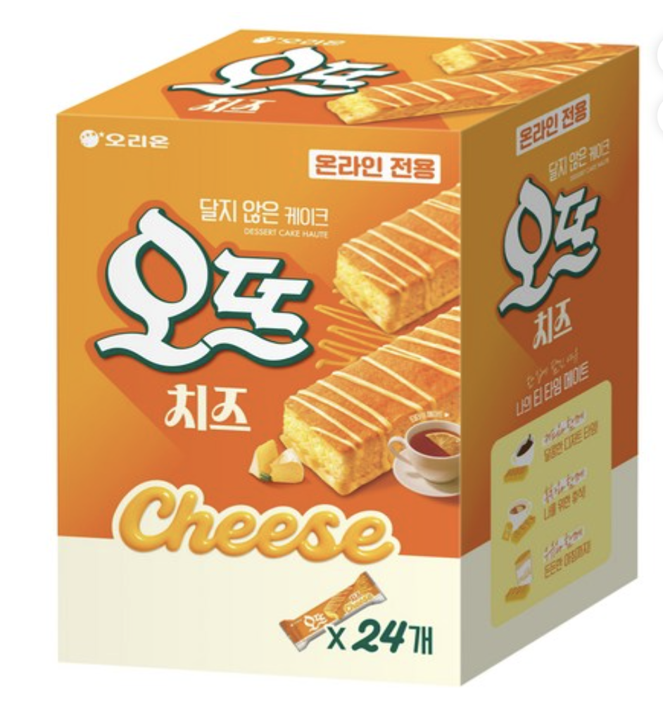韓國 Orion O'tte 濃郁車打芝士 小蛋糕｜ Cheddar Cheese Bar Cake