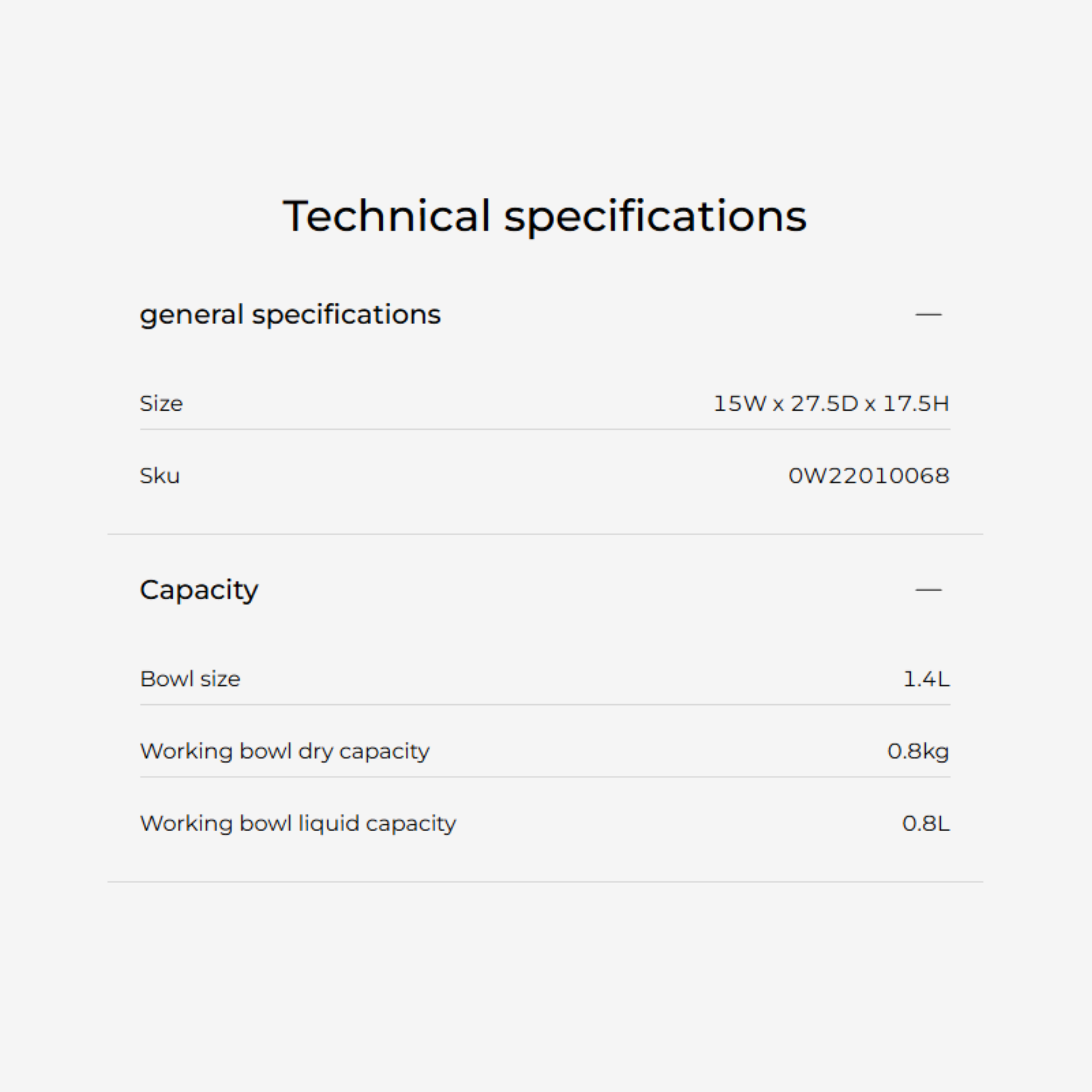 Kenwood 1.4L 400W Compact Food Processor (FP120)