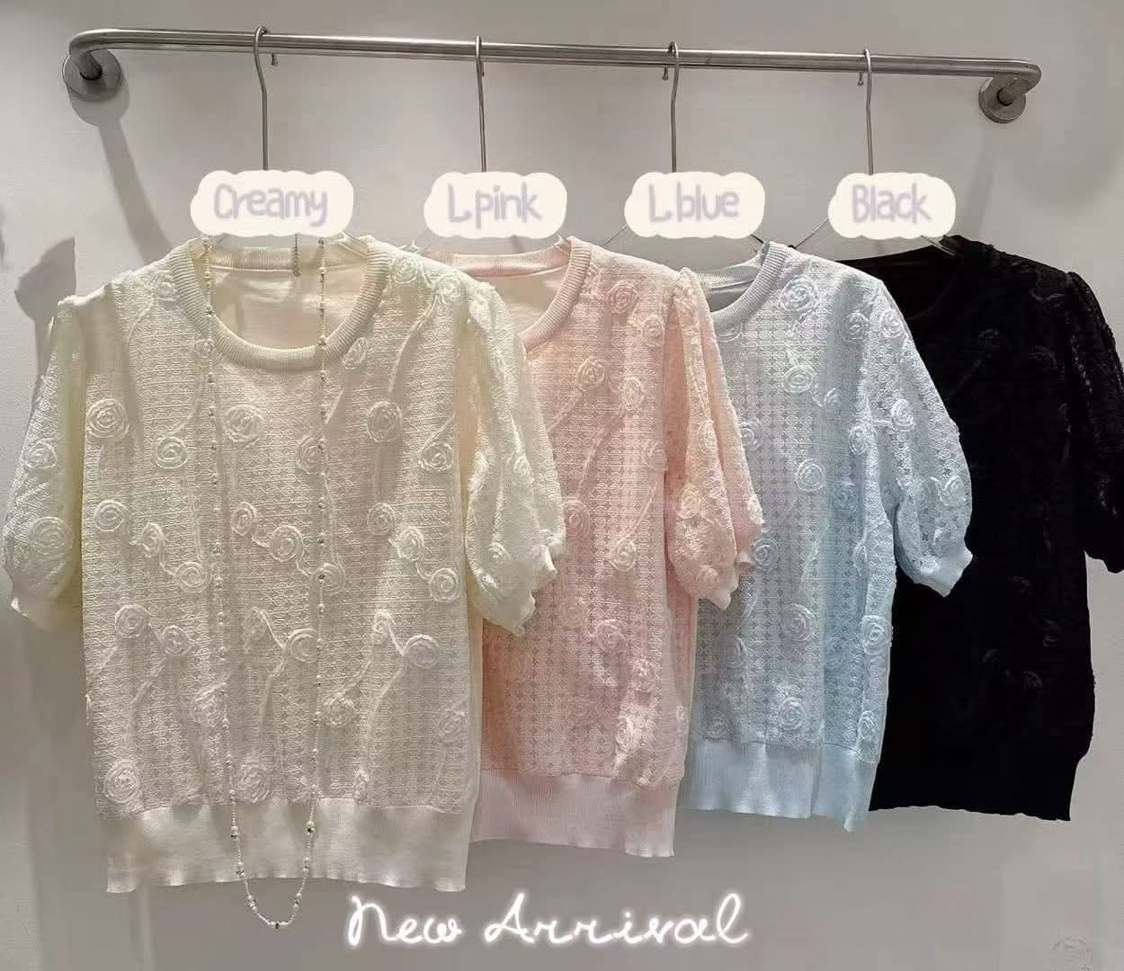 立體通花x針織料top(胸40~44寸 長22.5寸)