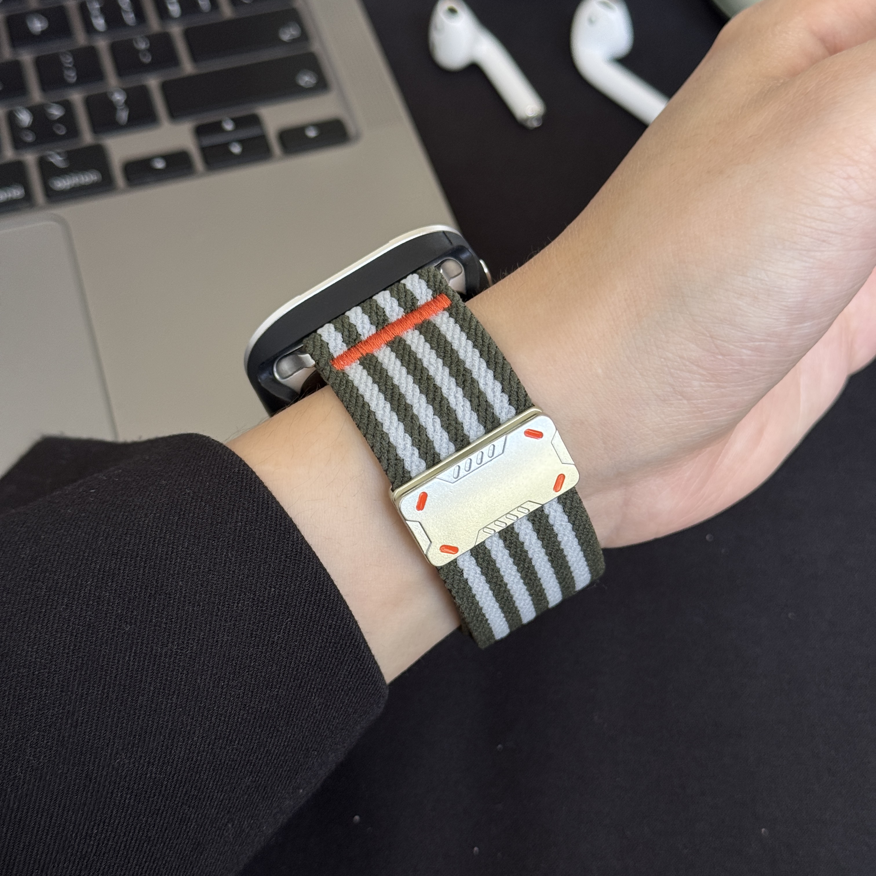 智能手錶帶 機甲工裝磁性扣系列