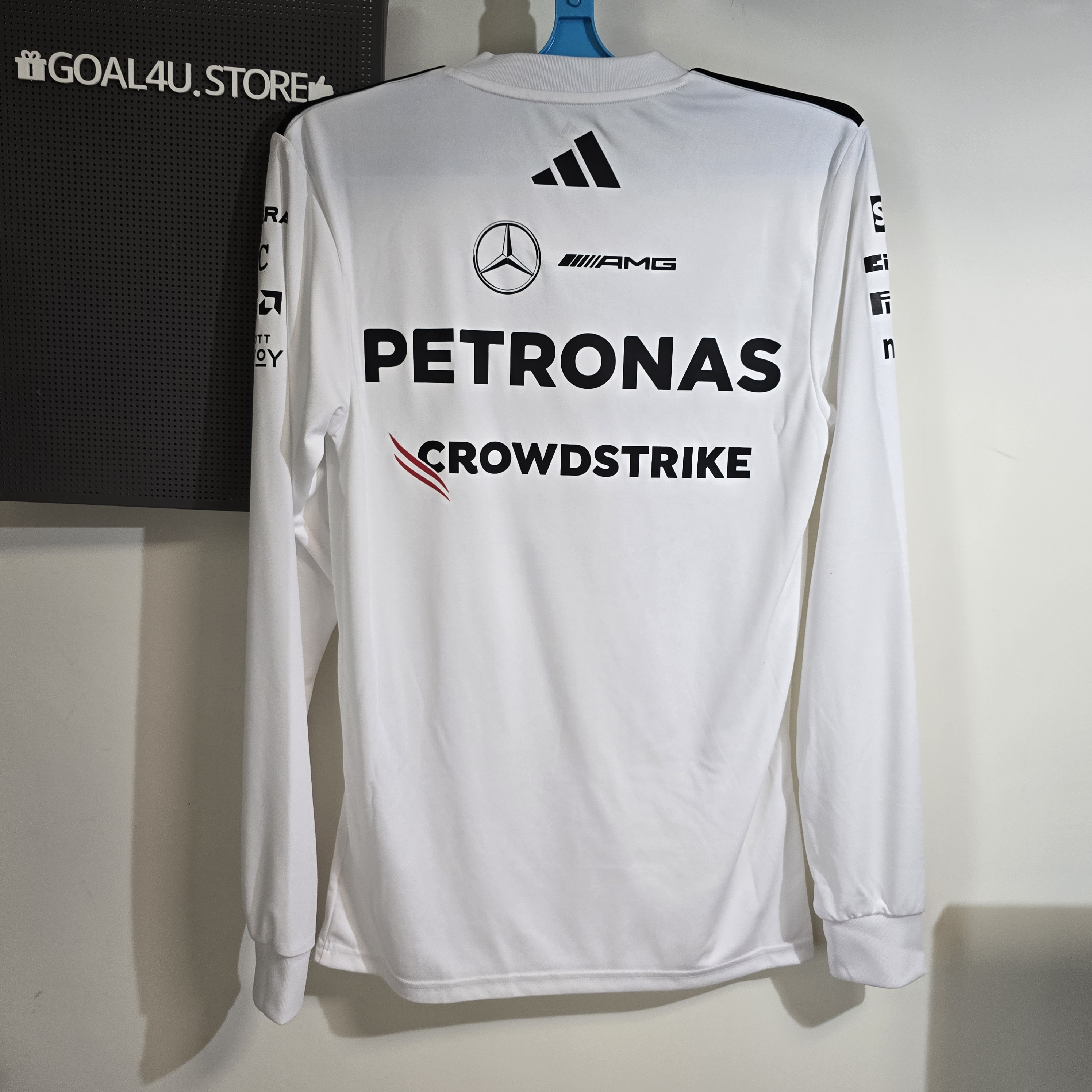 Adidas F1 Mercedes Benz 平治車隊 2026 白色車手長袖隊服 KF0147