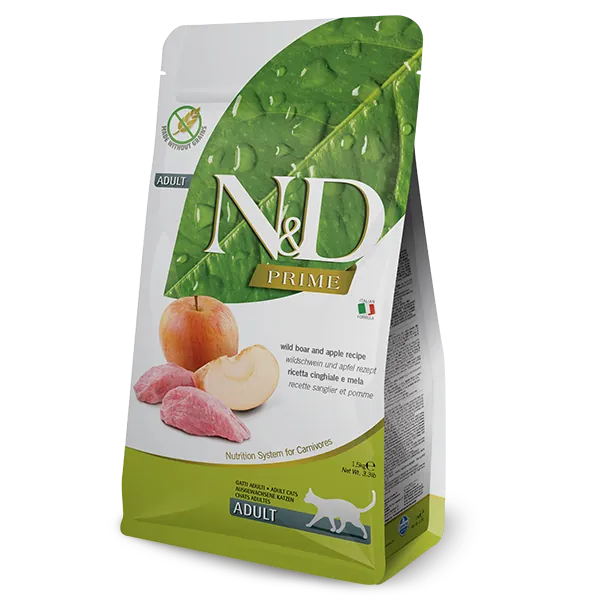 Farmina N&D 頂級 野豬&蘋果 成貓乾糧 1.5kg/5kg
