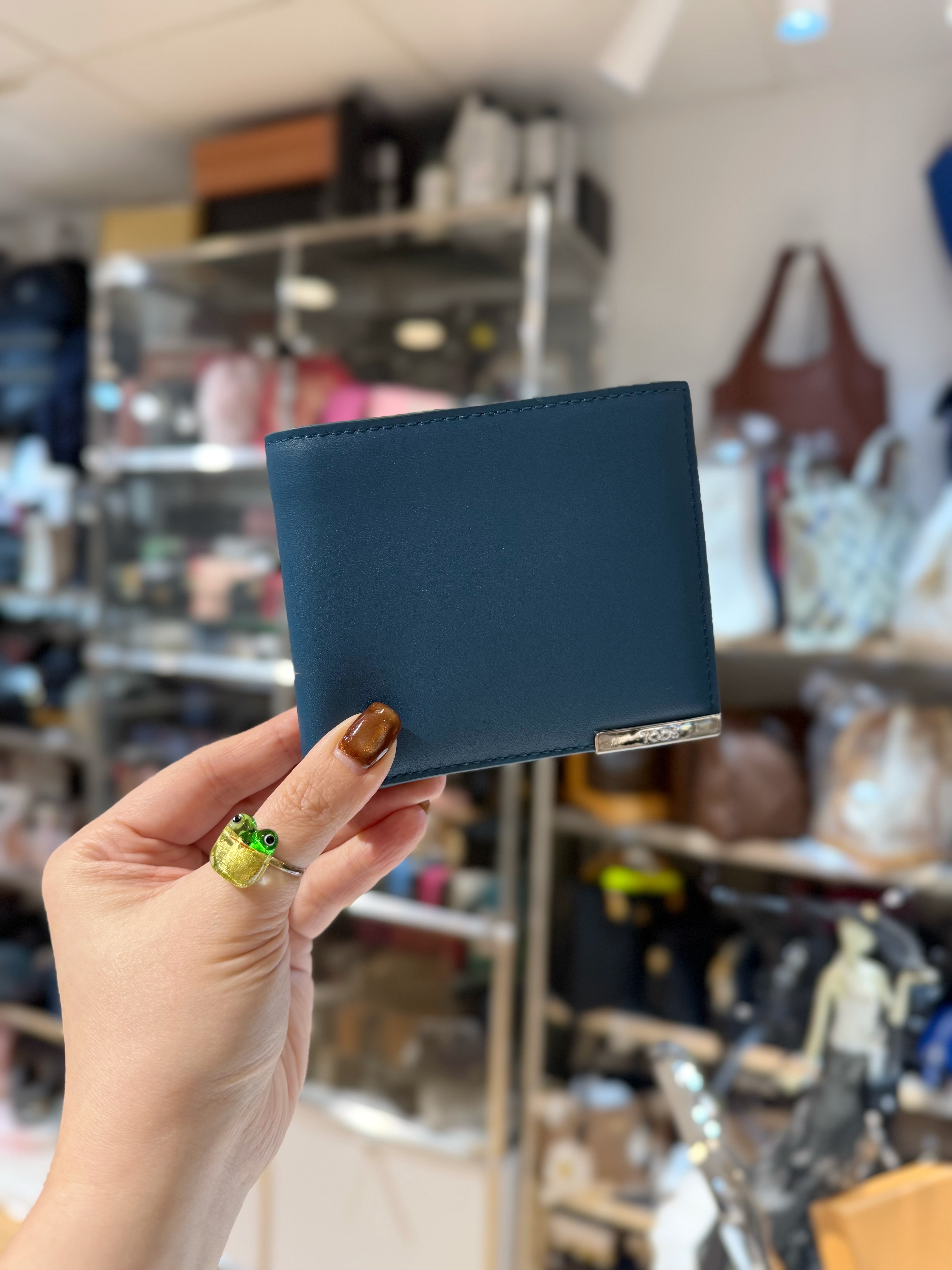 Tod’s bi fold wallet 738/peacock