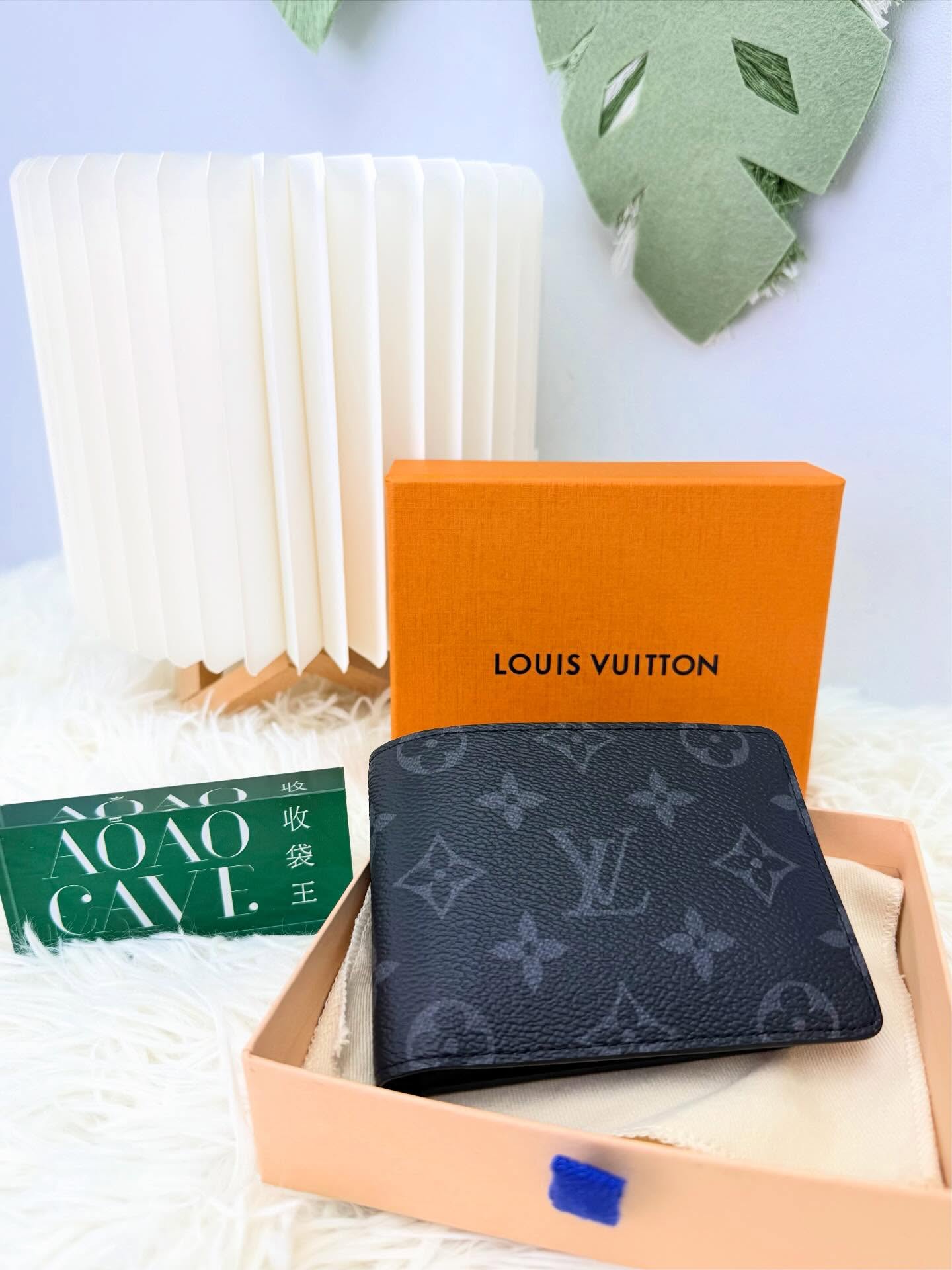 LV🤍PRE OWNED 黑色老花 wallet 🖤