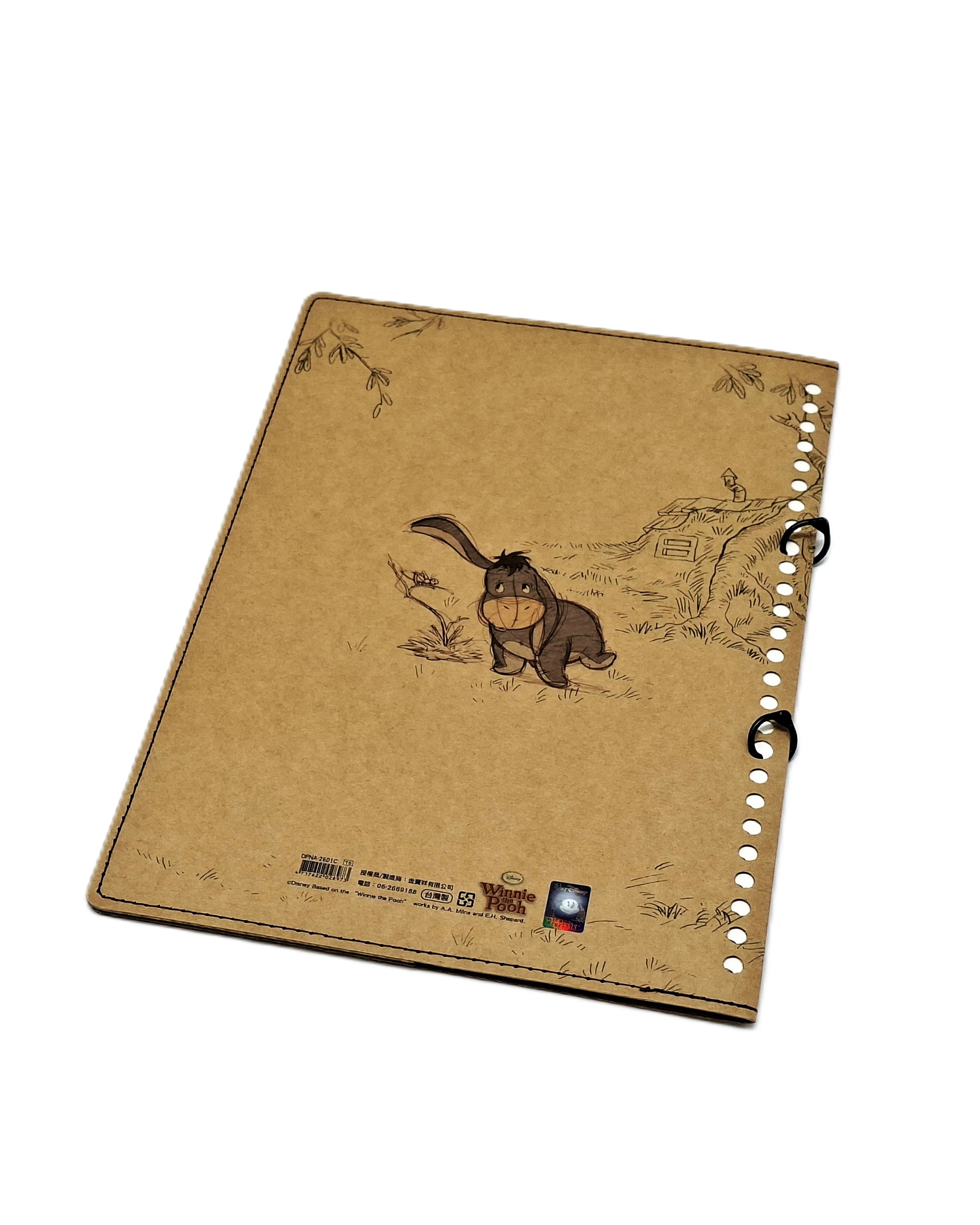 簡易式筆記本-車縫 Winnie the Pooh 維尼熊 (DPNA-2601C)